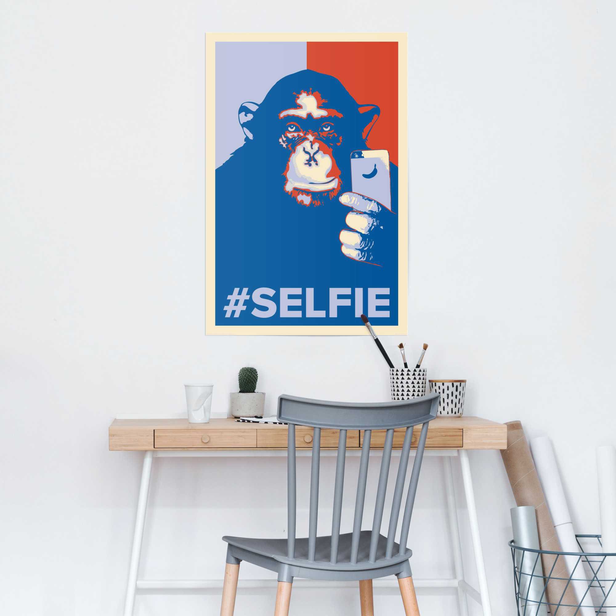 Reinders! Poster »Selfie Affe« 1 cuis tlg.