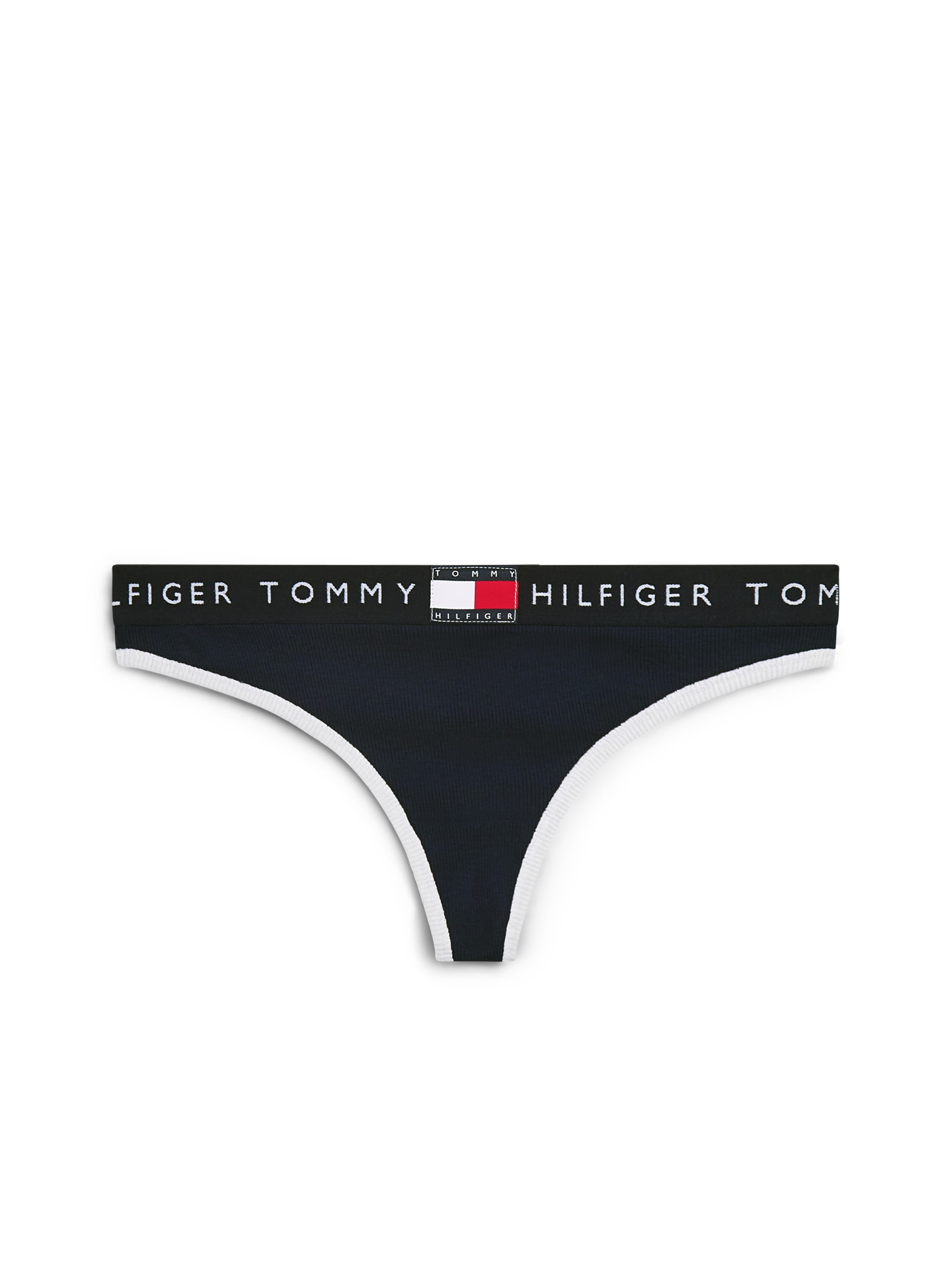 Tommy Hilfiger Underwear String gerippt, elastischer Bund mit Logo