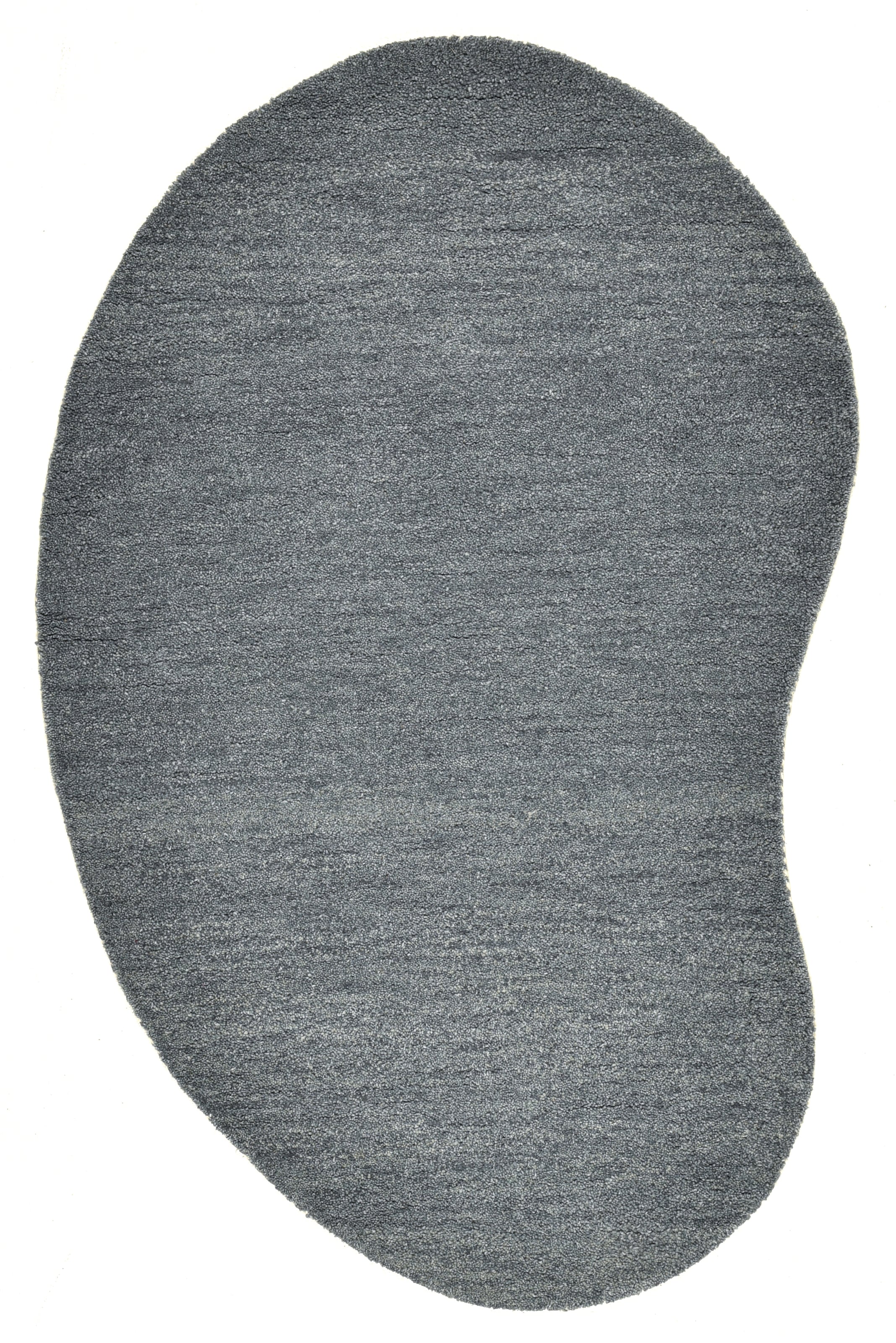 THEKO Tapis en laine »Gabbeh Uni, Handgefertigt, Teppich, meliert, reine Wolle,« ovale 14 mm Höhe Schlafzimmer, Wohnzimmer, Esszimmer, auch als Läufer, eckig  oder rund