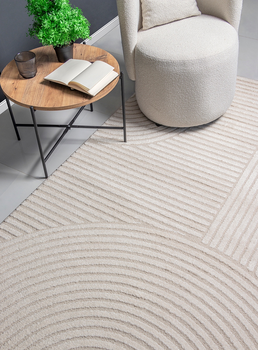 the carpet Tapis »Everest« Rectangulaire 14 mm Höhe moderner Wohnzimmer Teppich hohe Flordichte