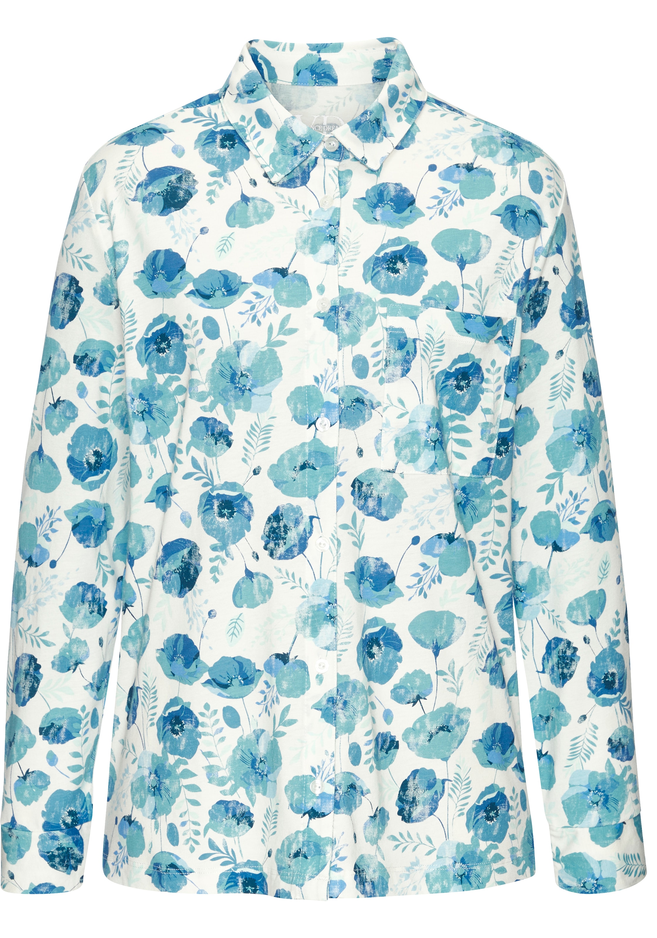 Vivance Dreams by Lascana Haut de pyjama 1 Avec patte de boutonnage continue