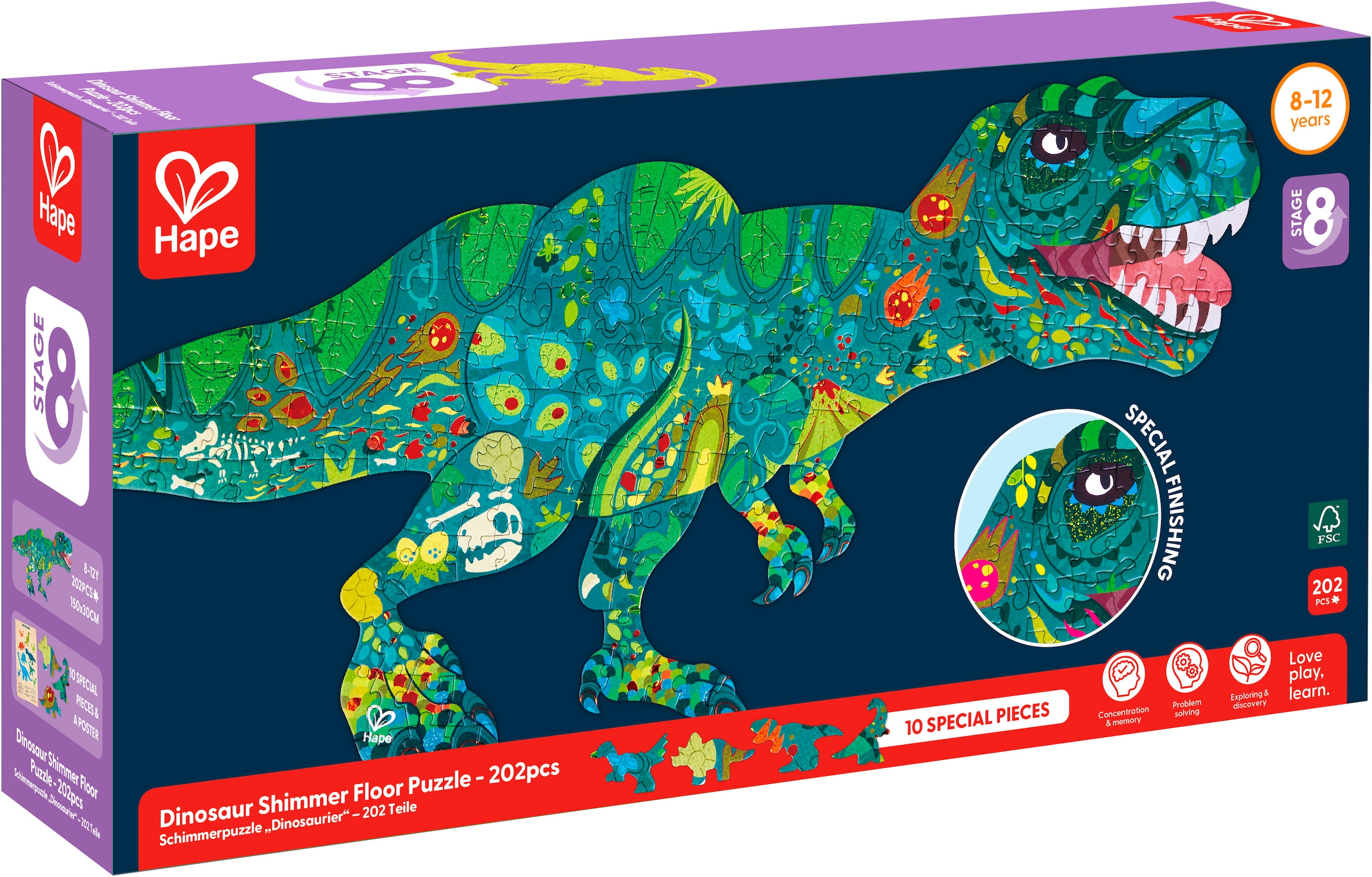 Hape Puzzle de contours »Dinosaurier«