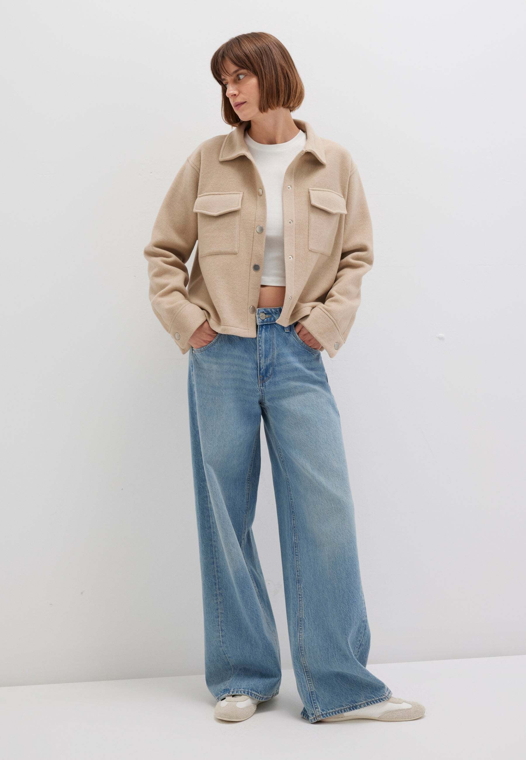 Mavi Veste courte »Mavi Jacke Button Sweatshirt«