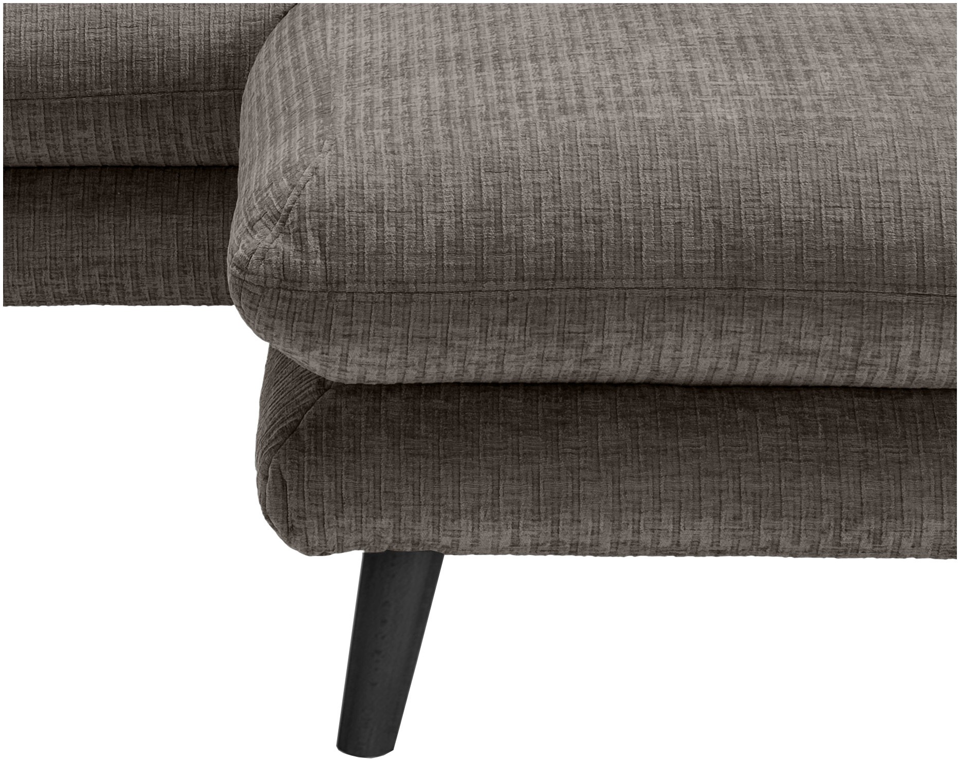 INOSIGN Ecksofa »Lazio modernes Design, bequem, schmale Armlehnen, OTTOs Choice« zwei verschiedene Fussfarben wählbar