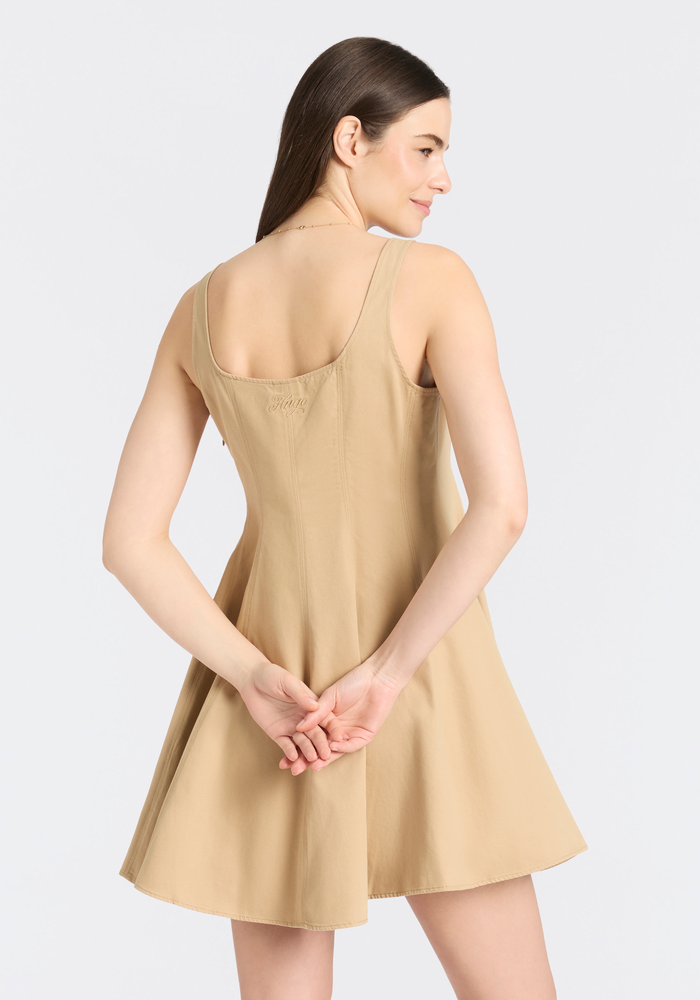 HUGO Minikleid »Kademe« mit ausgestelltem Rockteil