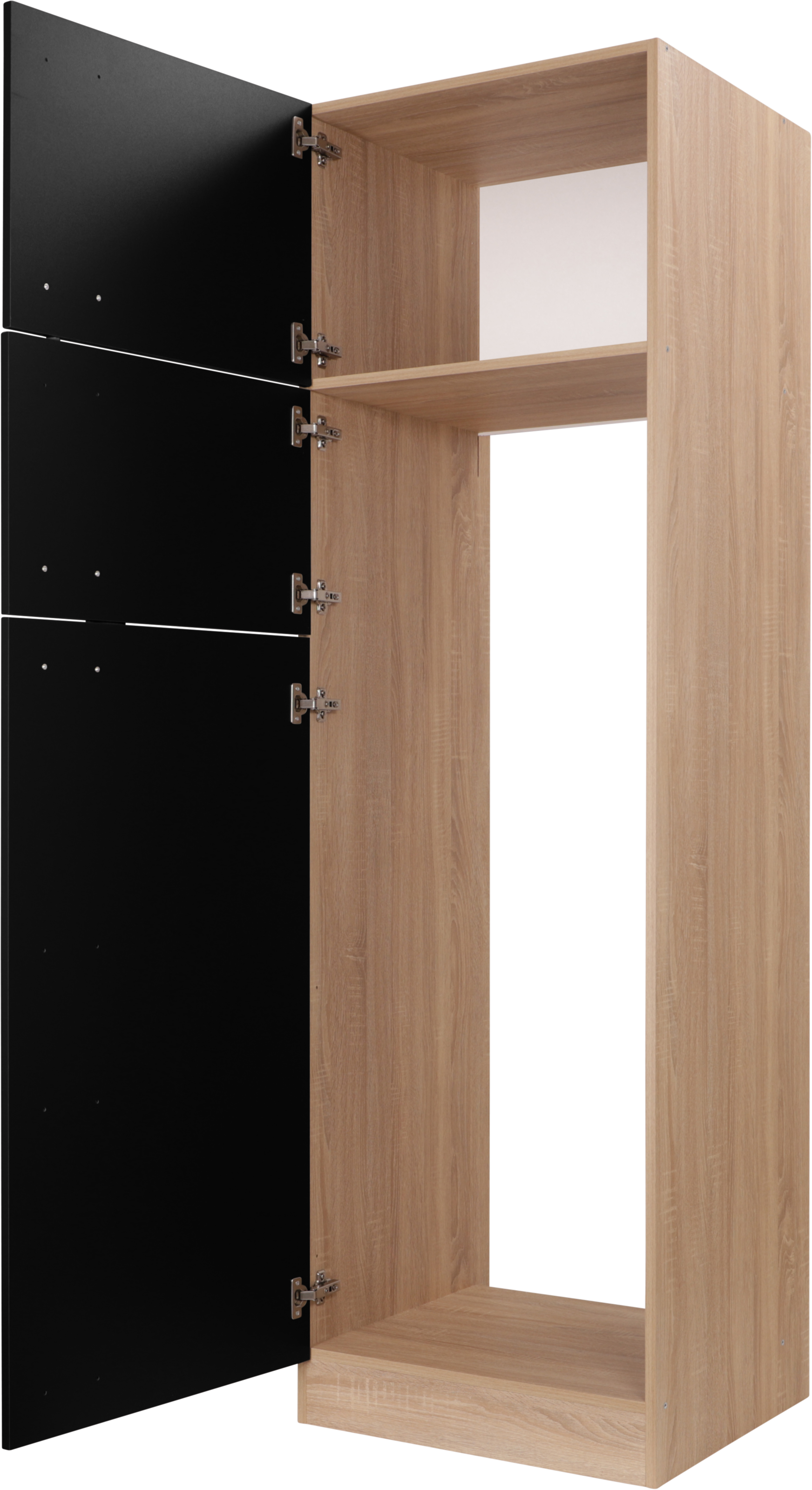 RESPEKTA Kühlumbauschrank »Merle« Breite 60 cm, Türen wechselseitig anschlagbar, Höhe 200 cm