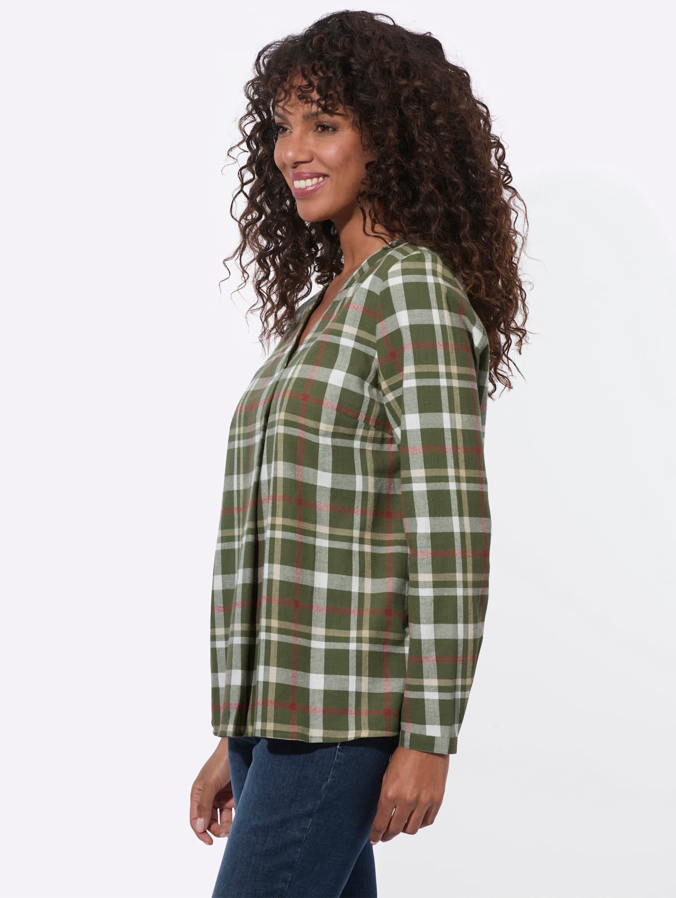 Casual Looks Blouse en flanelle