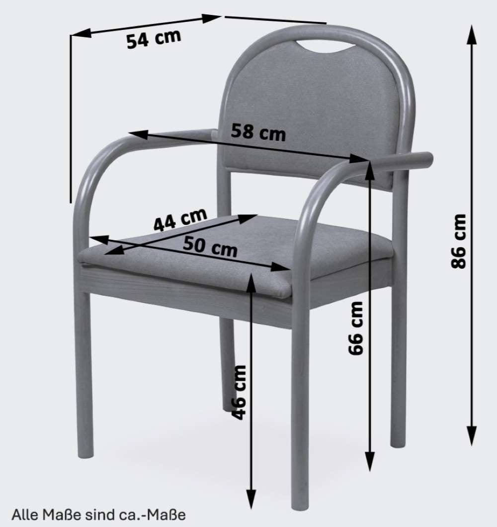 Home affaire Chaise avec accoudoirs »ROMA, Stuhl, Armlehnstuhl, Sessel, Komfortsessel, Made in Italy« () 1 cuisStapelbar, Fleckenabweisendes Gewebe, Massivholz
