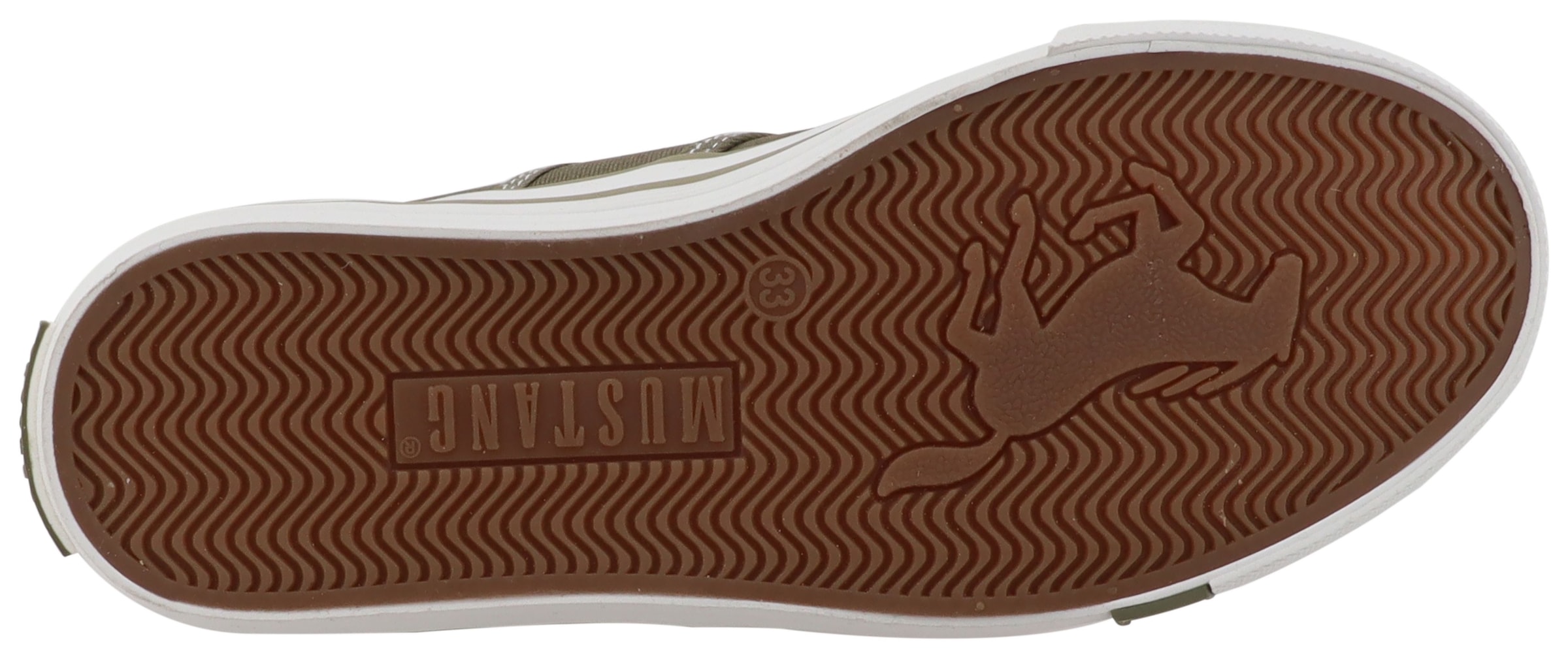 Mustang Shoes Baskets slip-on »Gaspare«  Chaussure de loisirs, mocassin, chaussure basse avec coutures contrastées