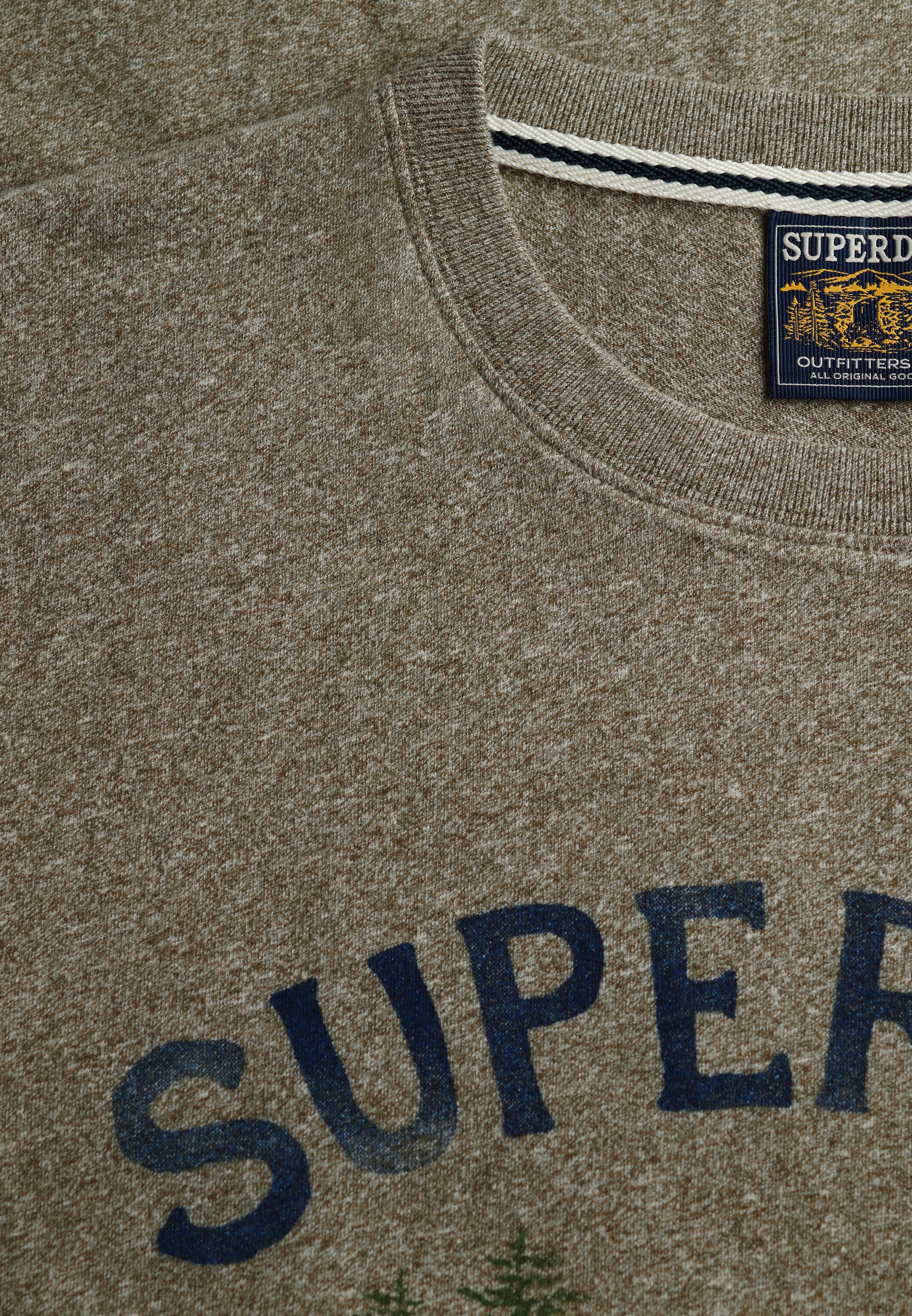 Superdry Shirt à col rond »WILD FRONTIER RLXD TEE« Baumwolle, loose fit
