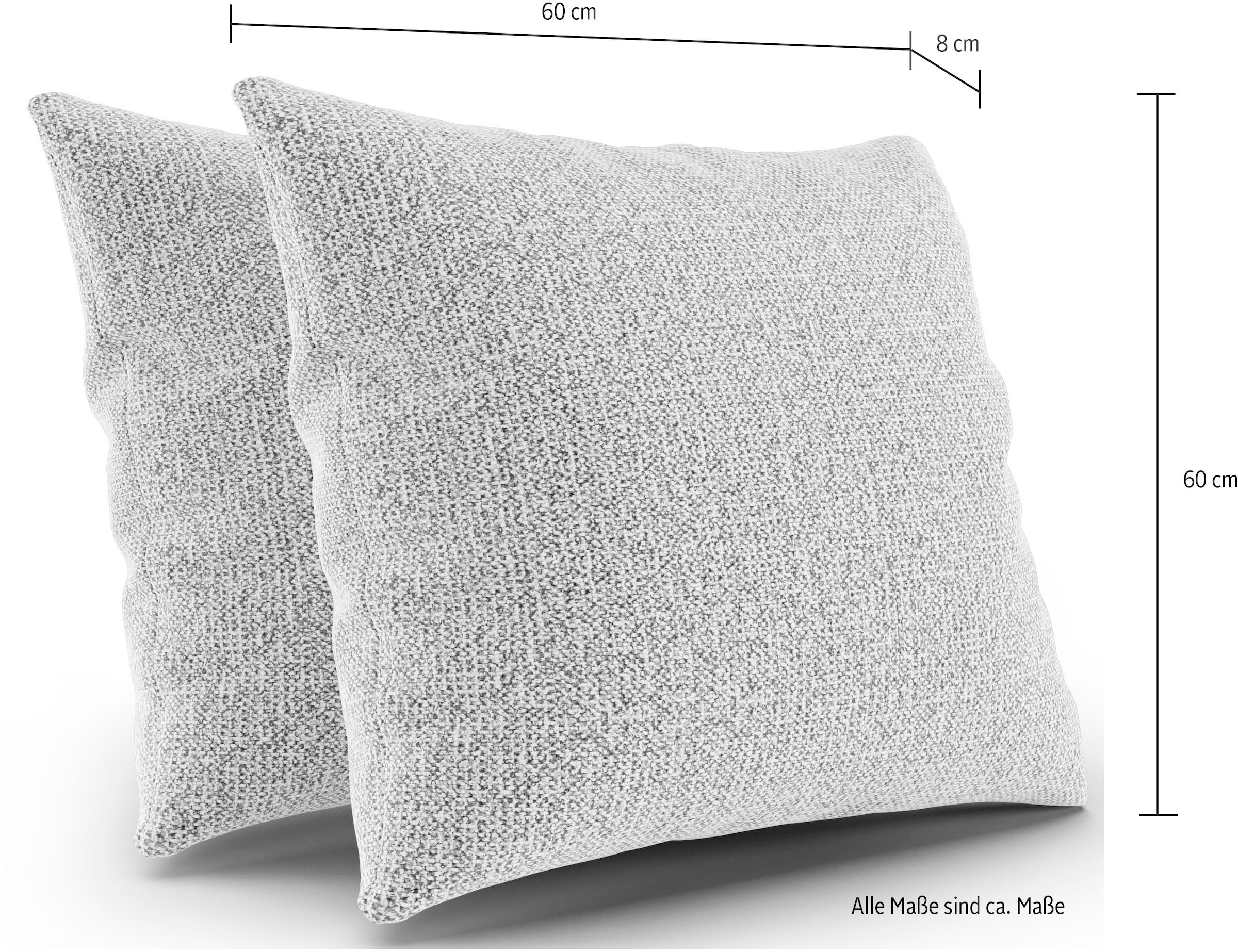 sit&more Coussin de canapé »Jazz« 2er Kissen-Set wahlweise in drei Grössen