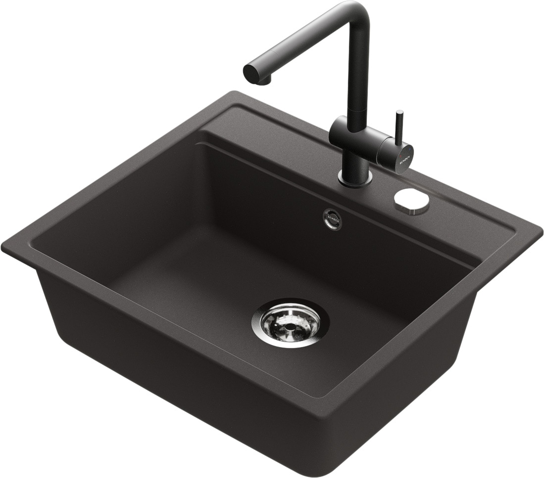 Schock Évier en granit »Nemo N-100 und Armatur Epos« Set, 2 cuis tlg. bestehend aus Spüle und Armatur