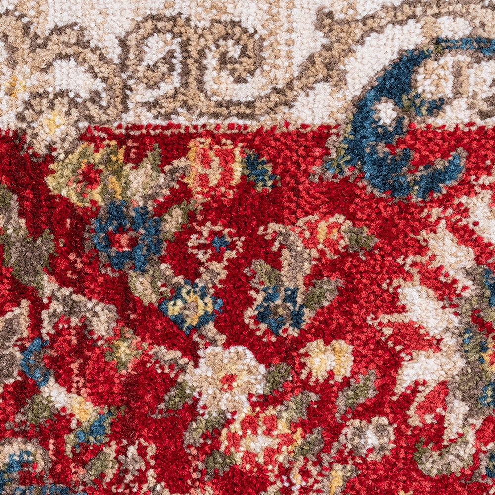 GOODproduct Teppich »Molvio, mit & ohne Fransen« rechteckig 18 mm Höhe Orient-Optik, Vintage Design, weich, Wohnzimmer, Schlafzimmer