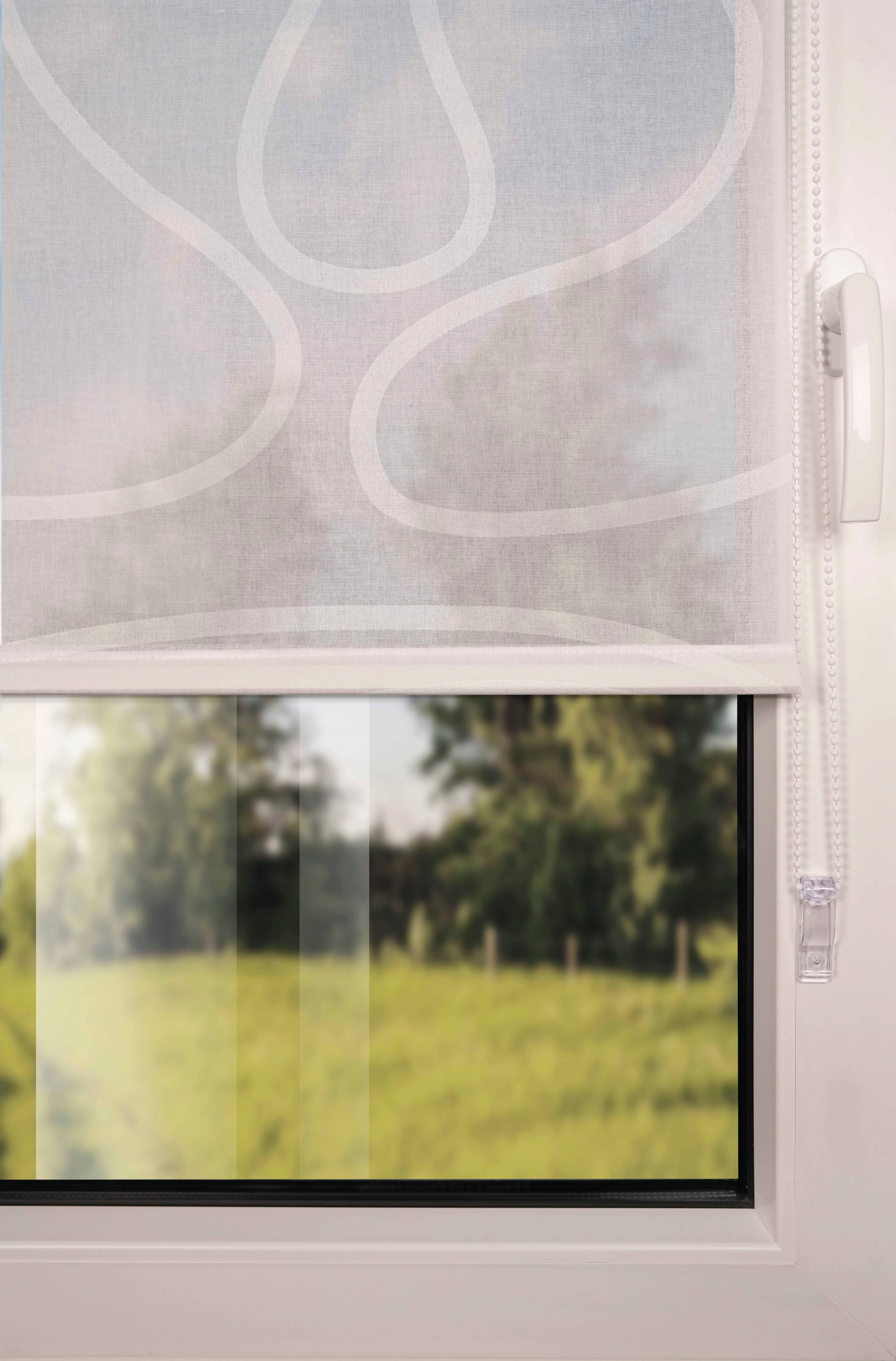 mydeco Store à tirage latéral »Win move« Lichtschutz ohne Bohren freihängend mit stylischem Muster