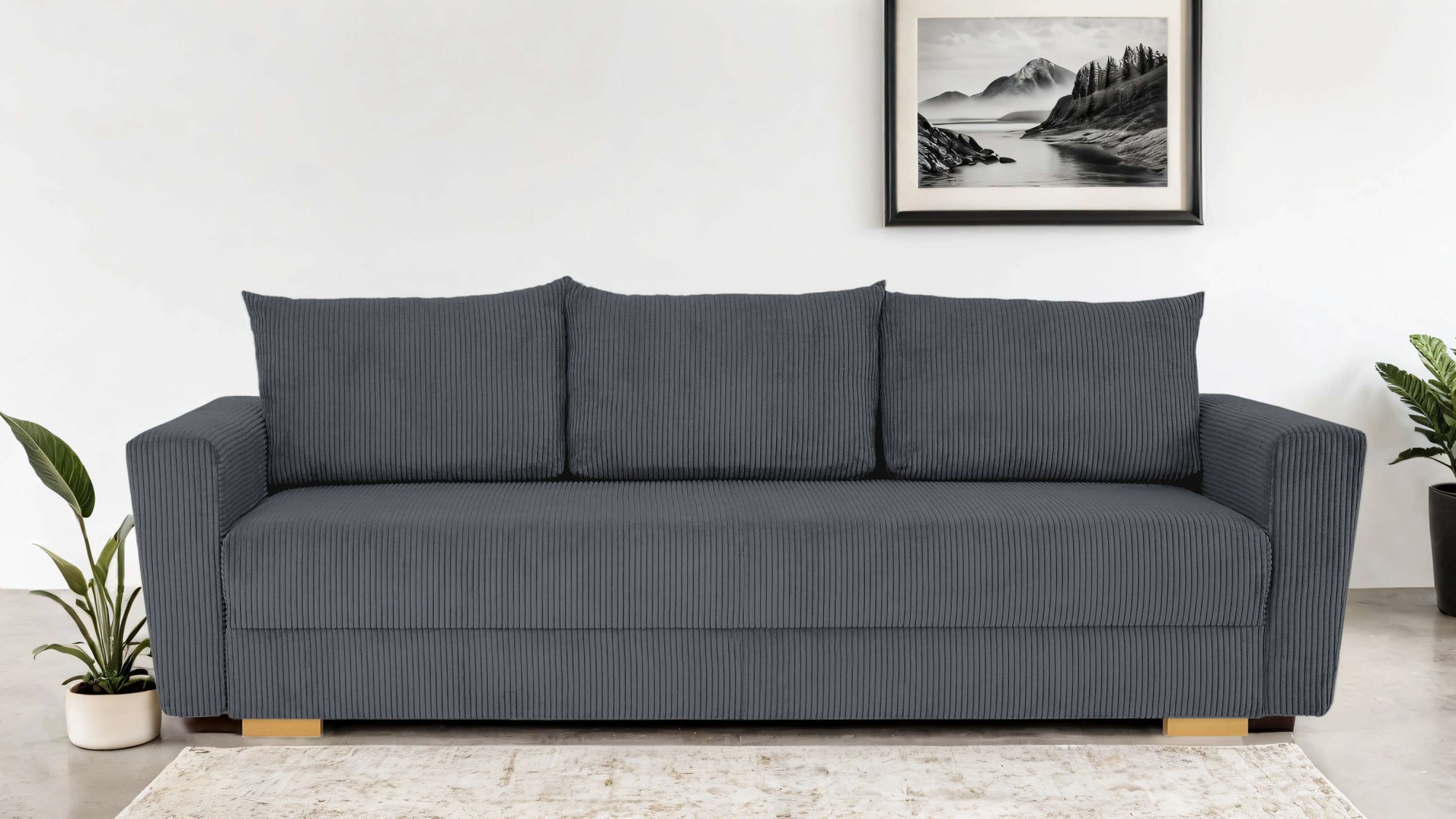 Home affaire 3-Sitzer »MAGHERA 230 cm - OTTO. Verlässliche Qualität.« Schlafsofa, Bettkasten, pflegeleicht