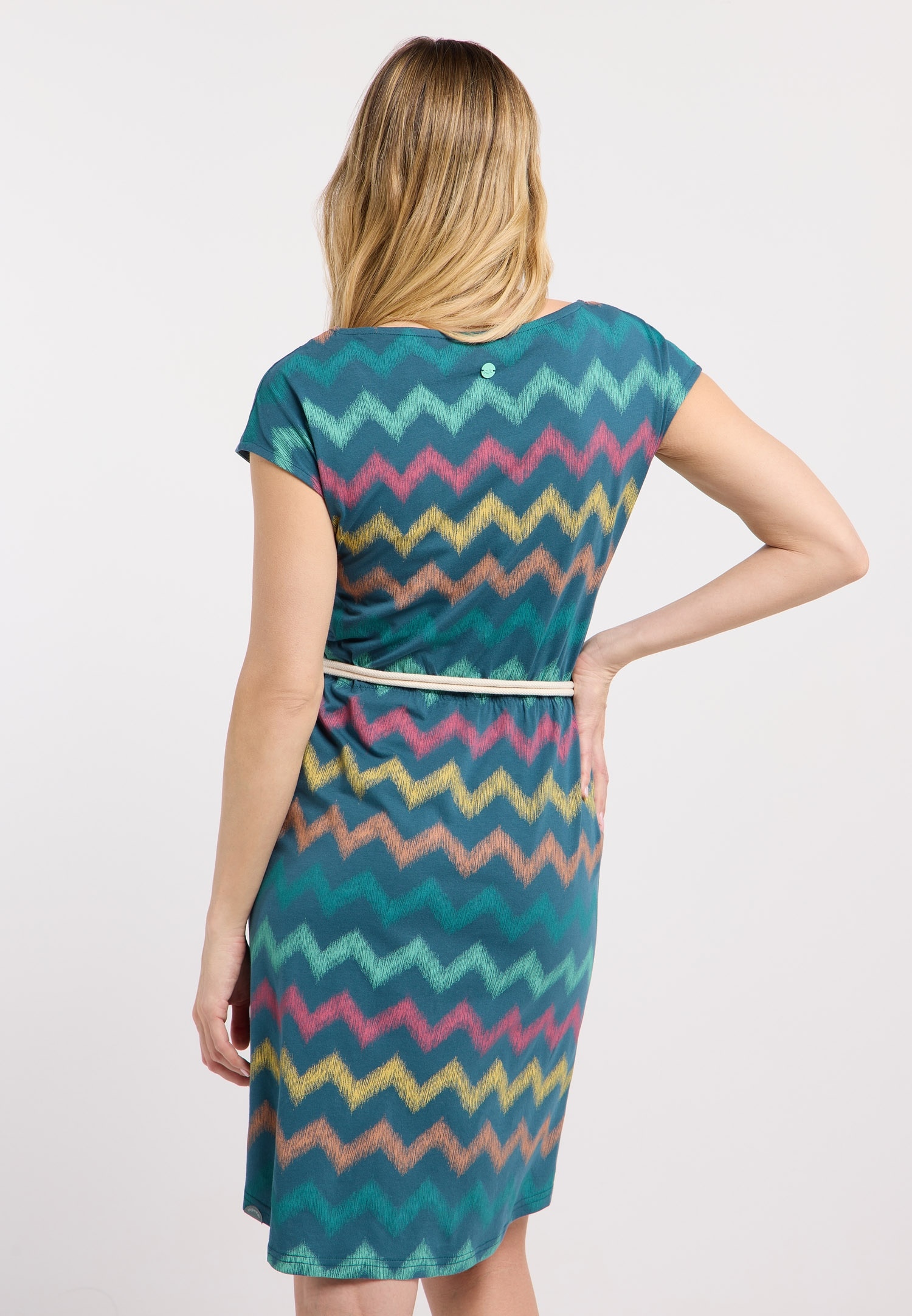 Ragwear Robe d'été »LILITHE PRINT« 2 tlg. Baumwoll-Modal-Mix mit Eingrifftaschen und Gürtel