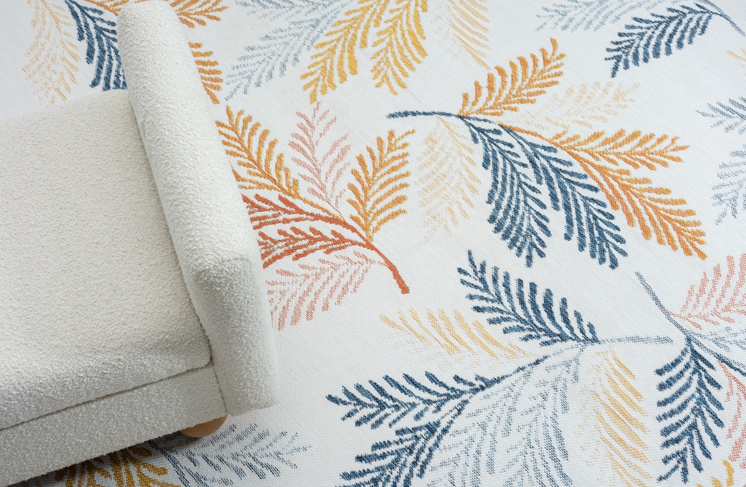 Myflair Möbel & Accessoires Teppich »Johanna, LAGERRÄUMUNG!« rechteckig 6 mm Höhe Wendeteppich, Blätter Motiv, Outdoor geeignet, Balkon, Terrasse