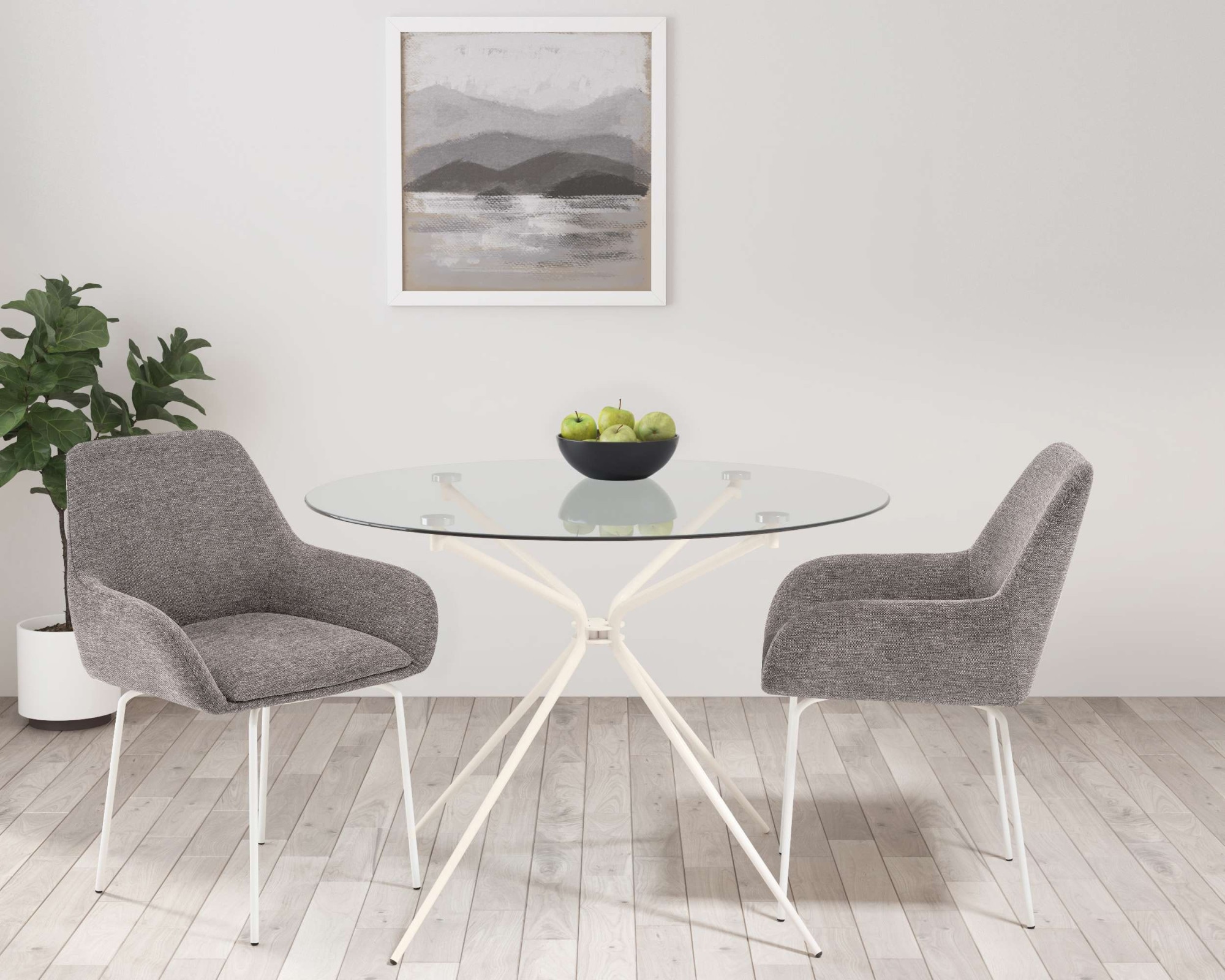 GOODproduct Esstisch »Silvi, TOPSELLER!« Esstisch, Glastisch, Küchentisch, OTTOs Choice,  rund, Ø110 cm, Metallgestell