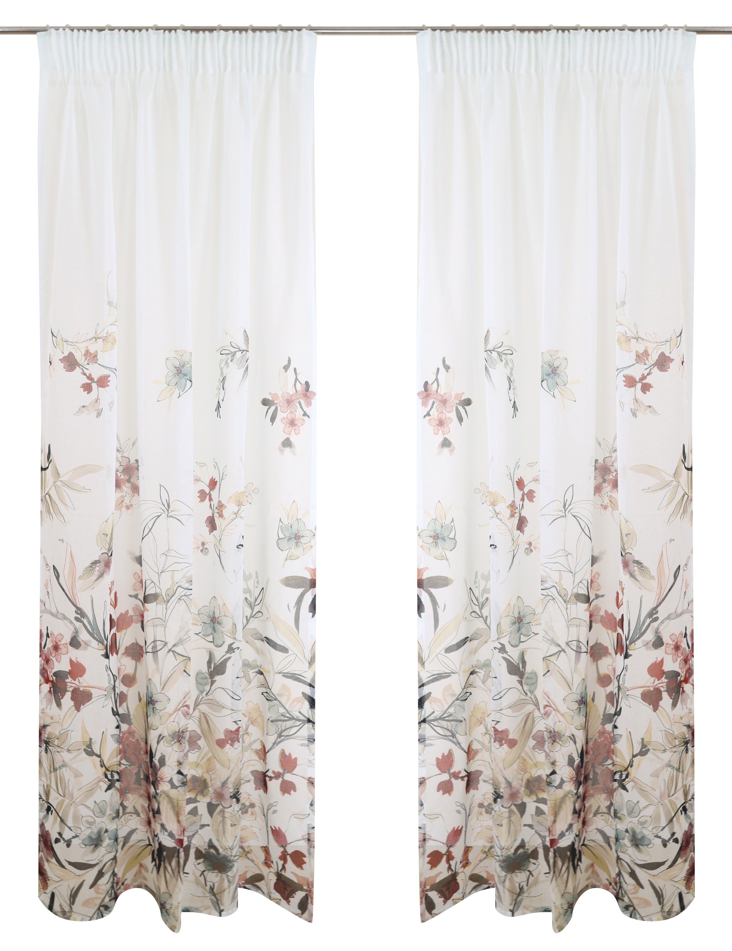 Home affaire Gardine »Friesach« Multifunktionsband 1 Stk. tlg. mit Blumenmuster