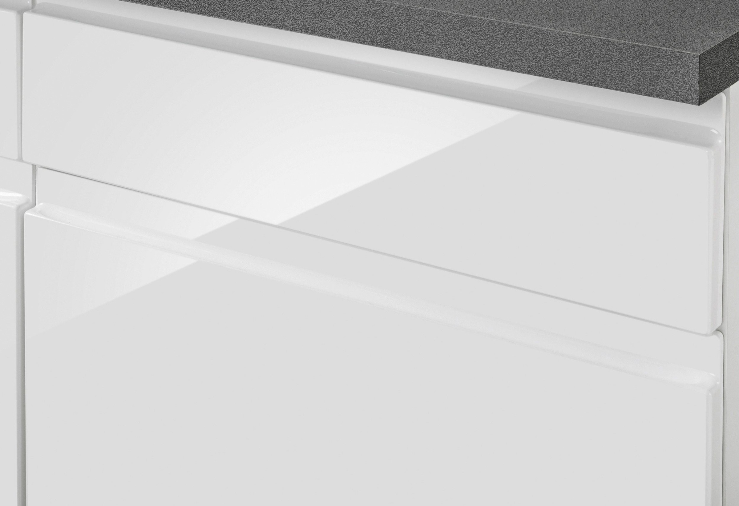 KOCHSTATION Kitchenette »KS-Virginia,neu in verbesserter Ausführung« largeur 390 cm, soft-close, sans appareils électriques