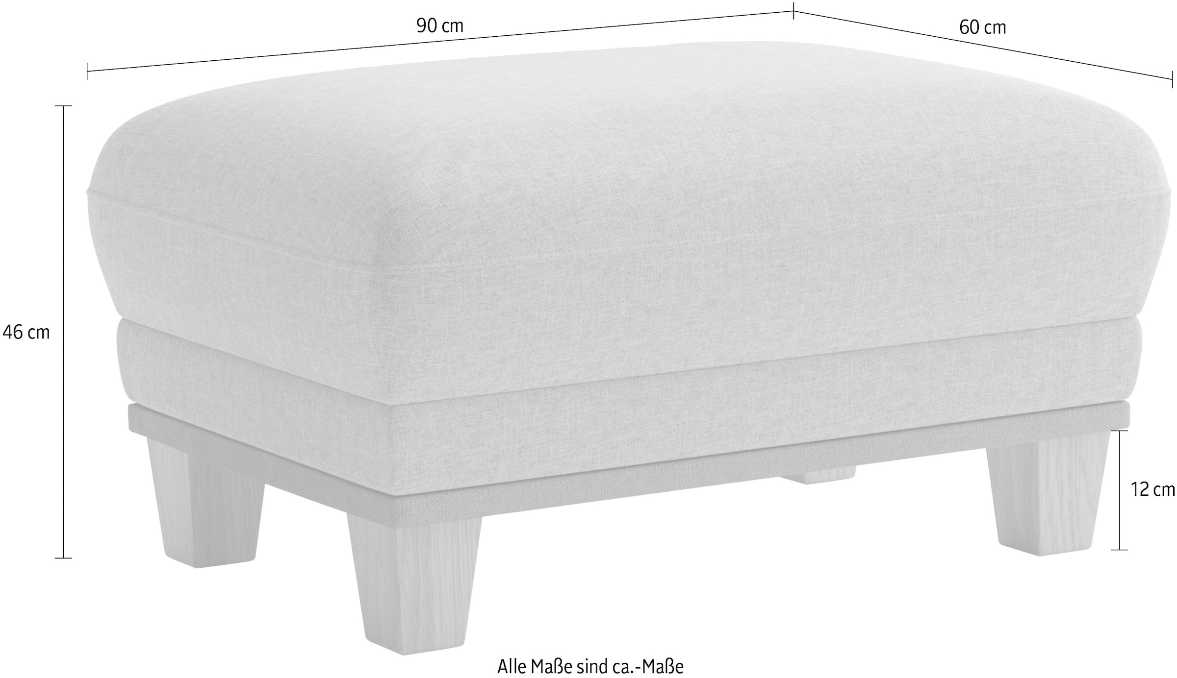 sit&more Tabouret rembourré »Concept« avec pied en hêtre, choix de trois couleurs