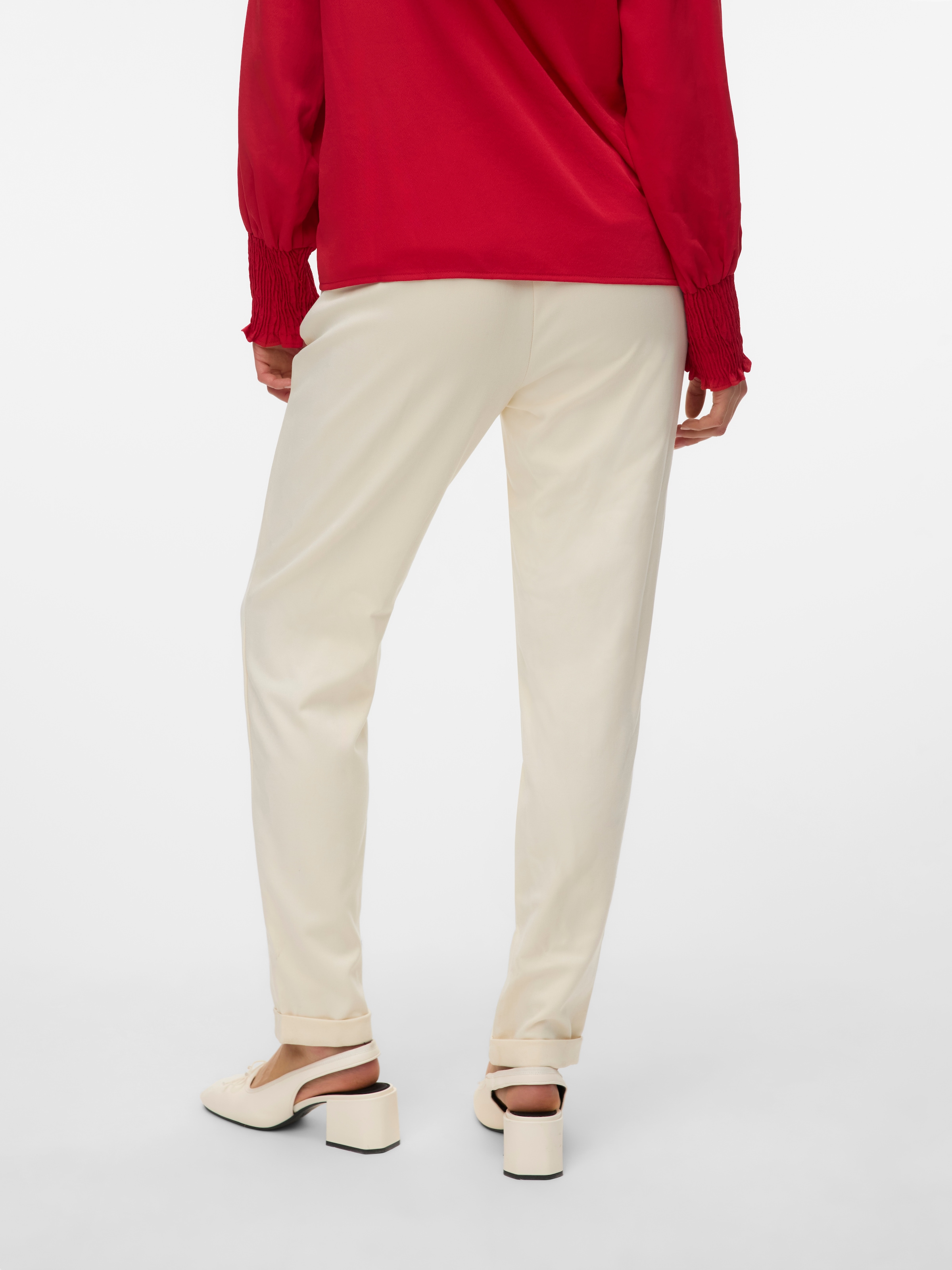 Vero Moda Pantalon de costume »VMMAYA MR LOOSE SOLID PANT NOOS«  knöchelfreie Form mit Saumaufschlag