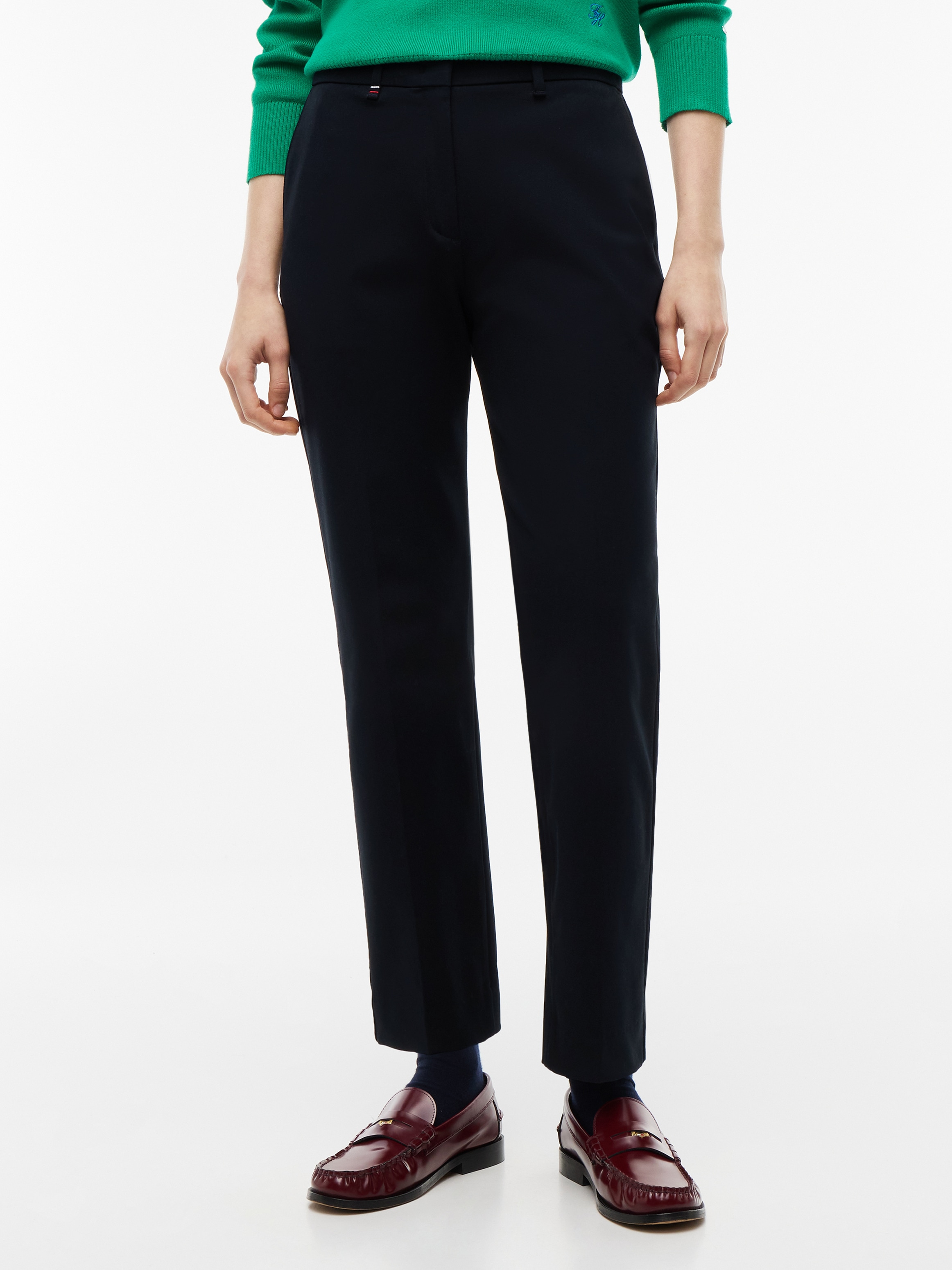 Tommy Hilfiger Pantalon de costume »GABARDINE SLIM STRAIGHT«  Mélange de coton, coupe slim