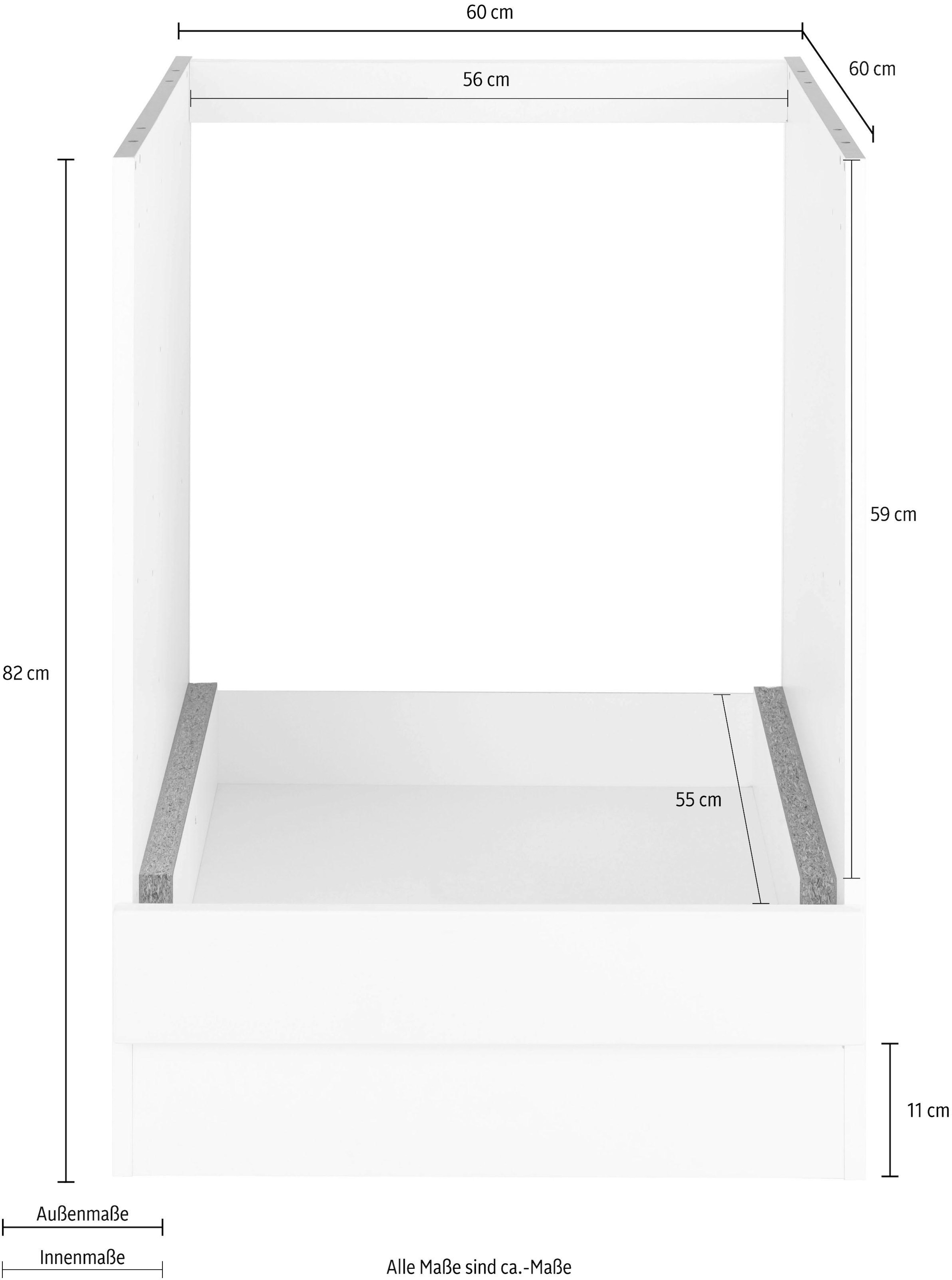KOCHSTATION Armoire encastrée pour cuisinière »KS-Visby«
