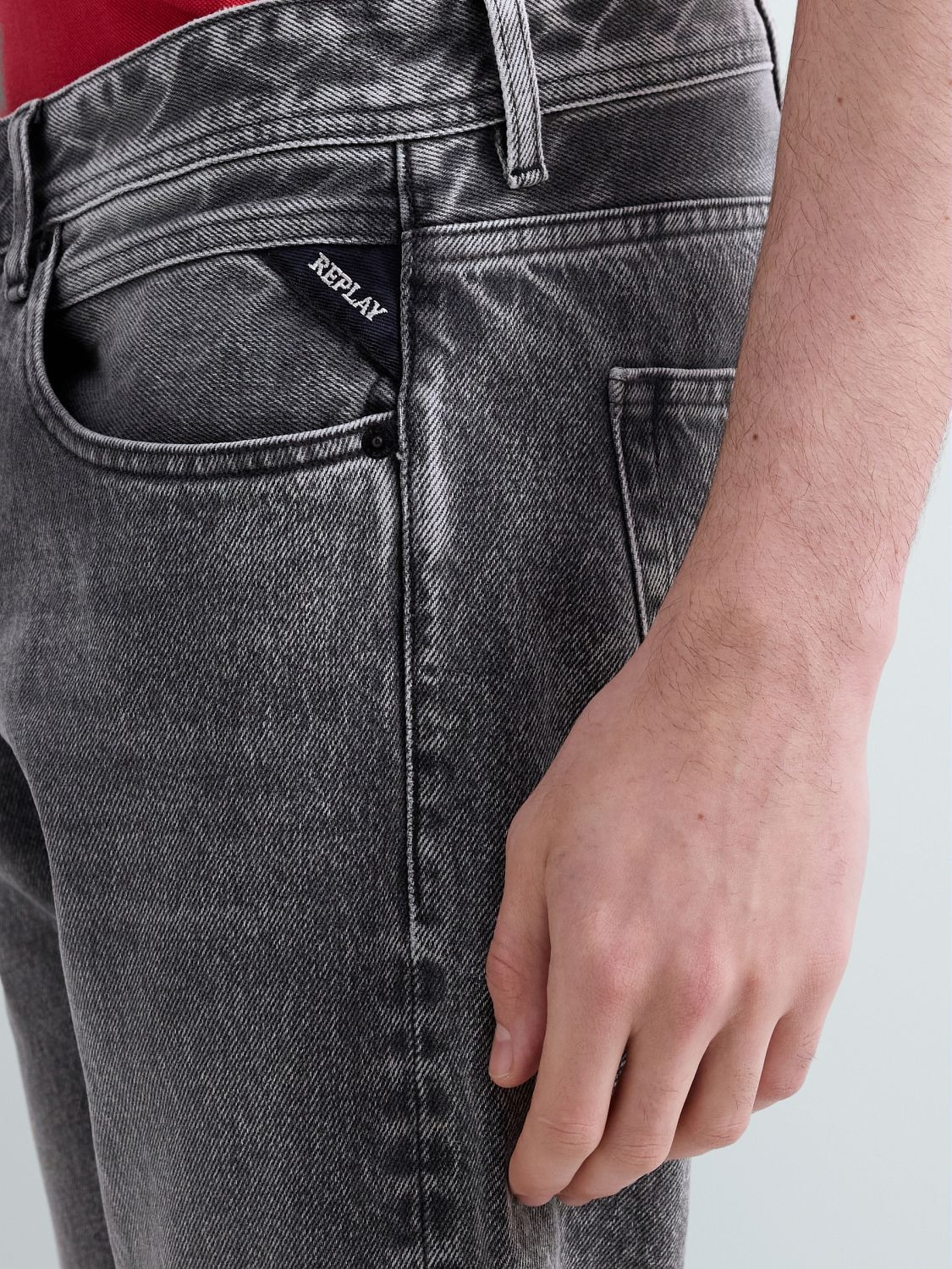 Replay Jeans droit »GROVER« en plusieurs lavages différents, avec stretch