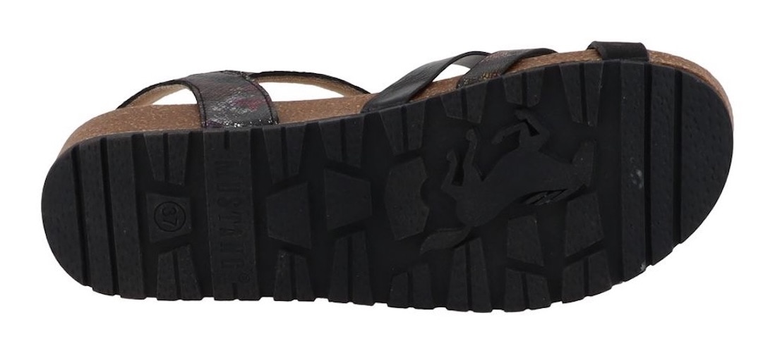 Mustang Shoes Sandales »Magnolia«  sandale à brides, chaussure d'été avec imprimé tendance