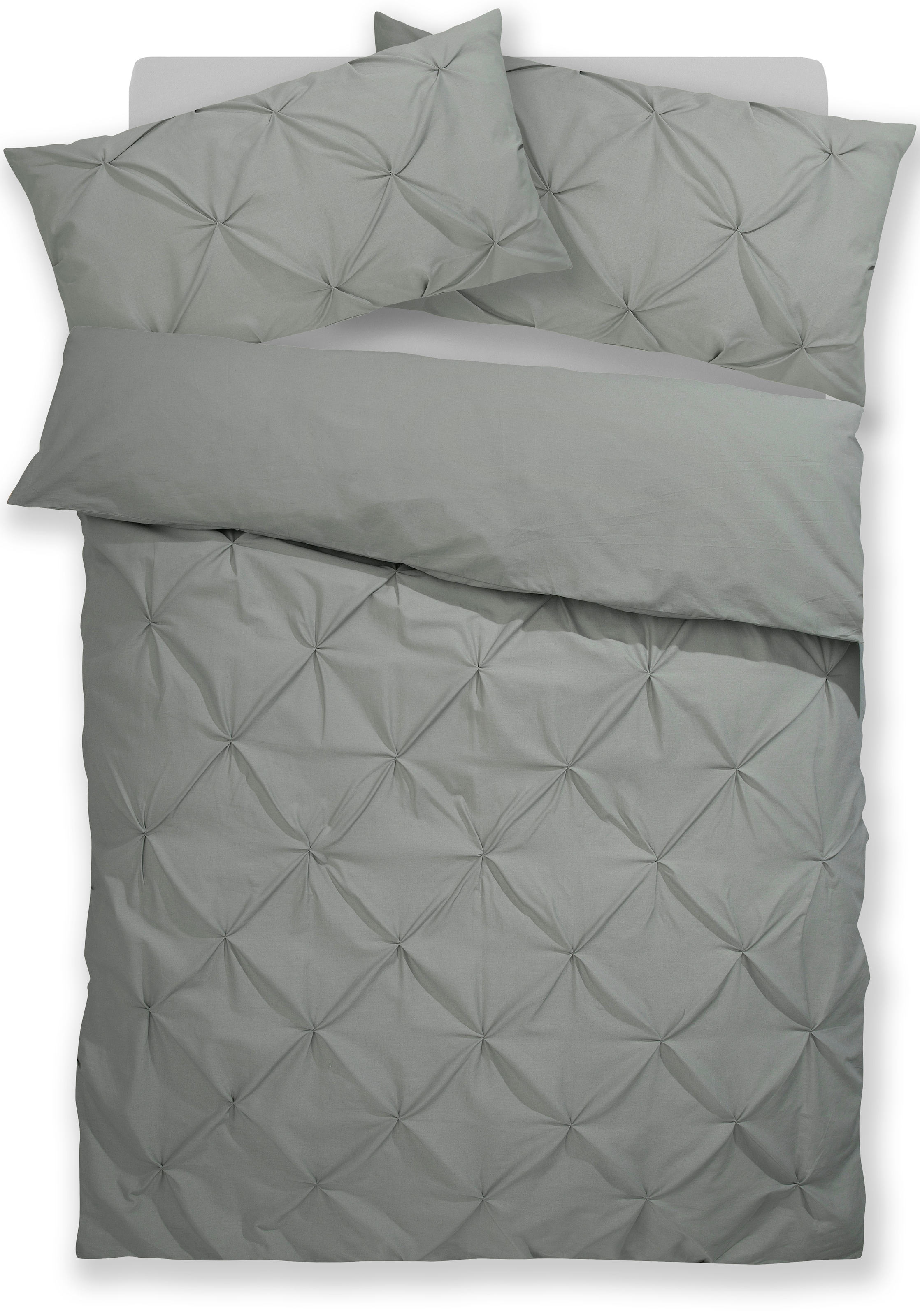 GOODproduct Bettwäsche »Elliant in Gr. 135x200 oder 155x220 cm« 2 Stk. Bettwäsche aus Baumwolle, elegante Bettwäsche mit Hochtief-Struktur