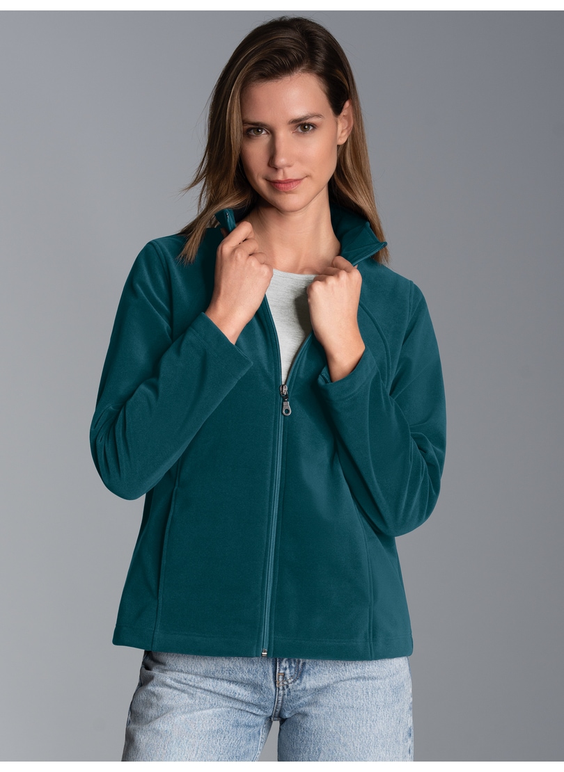 Trigema Fleecejacke »TRIGEMA Taillierte Fleecejacke« 1 Stk. tlg.