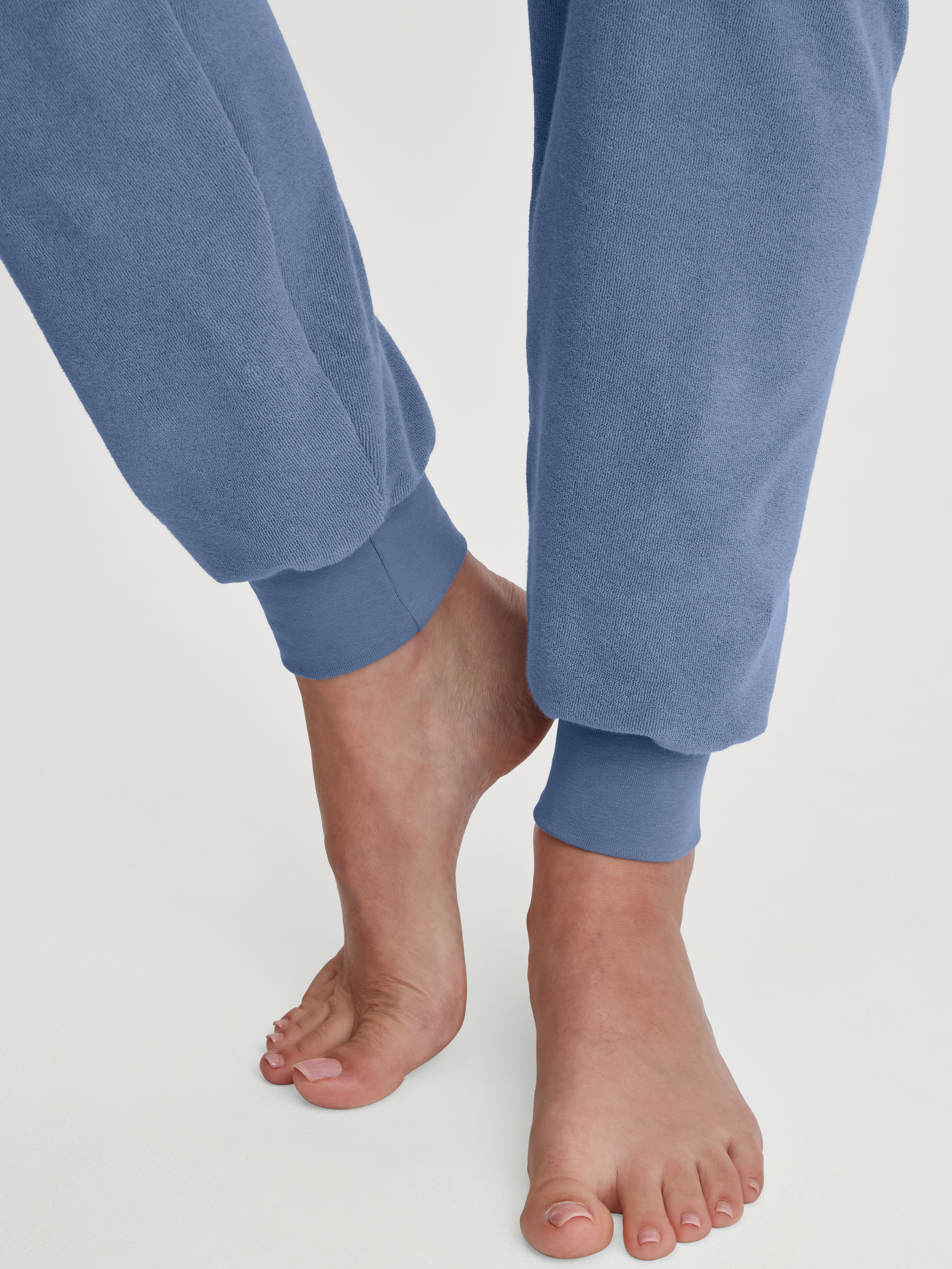 CALIDA Pyjama »Soft Dreams« 2 pièces Ringel-Design, warm, weich, Frottee-Qualität, Cotton-Mix