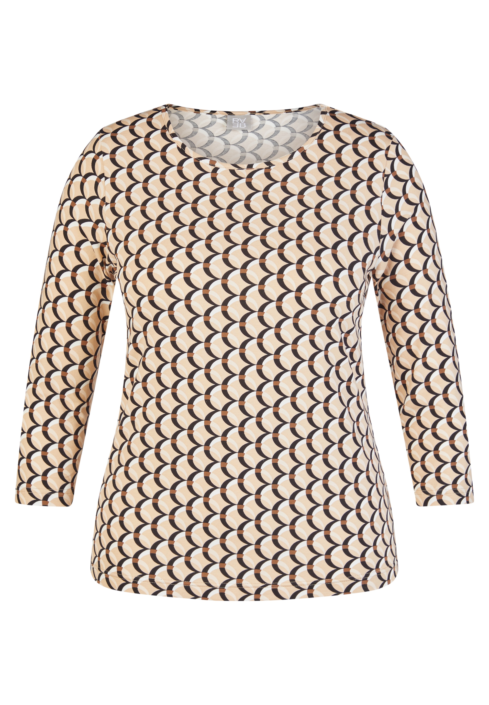 Rabe T-shirt à manches 3/4 mit All-Over Print