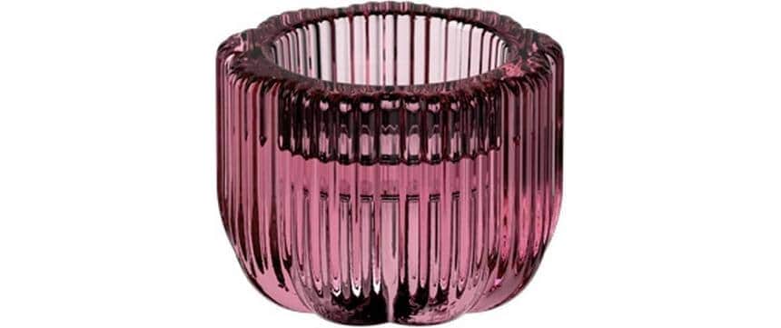 Villeroy & Boch Kerzenhalter »Fleur cassis, 6 Stück« Eleganter Kerzenhalter aus farbigem Glas
