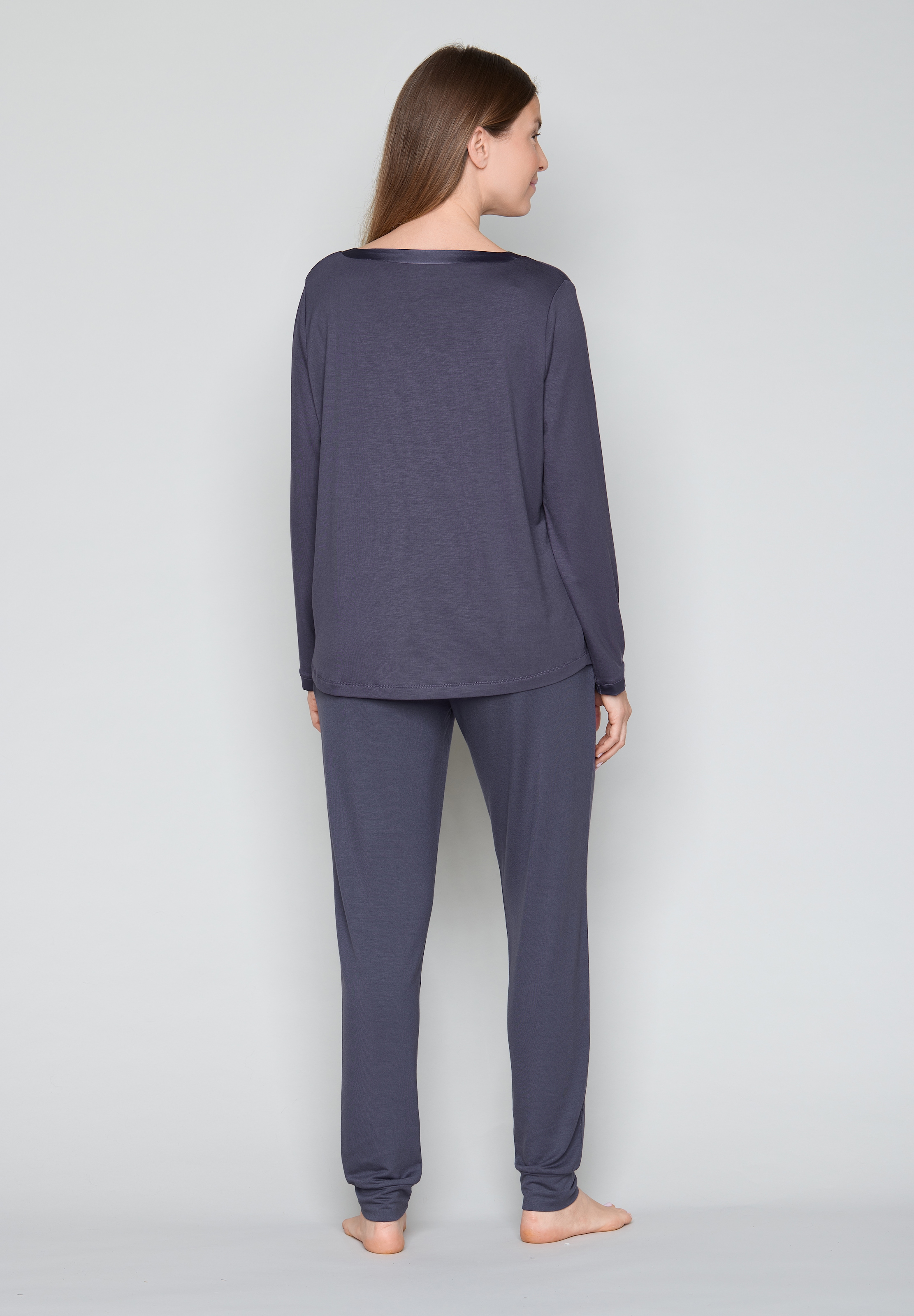 JOOP! Haut de pyjama coupe confortable, manches longues, sans col, pour vêtements d'intérieur et de nuit