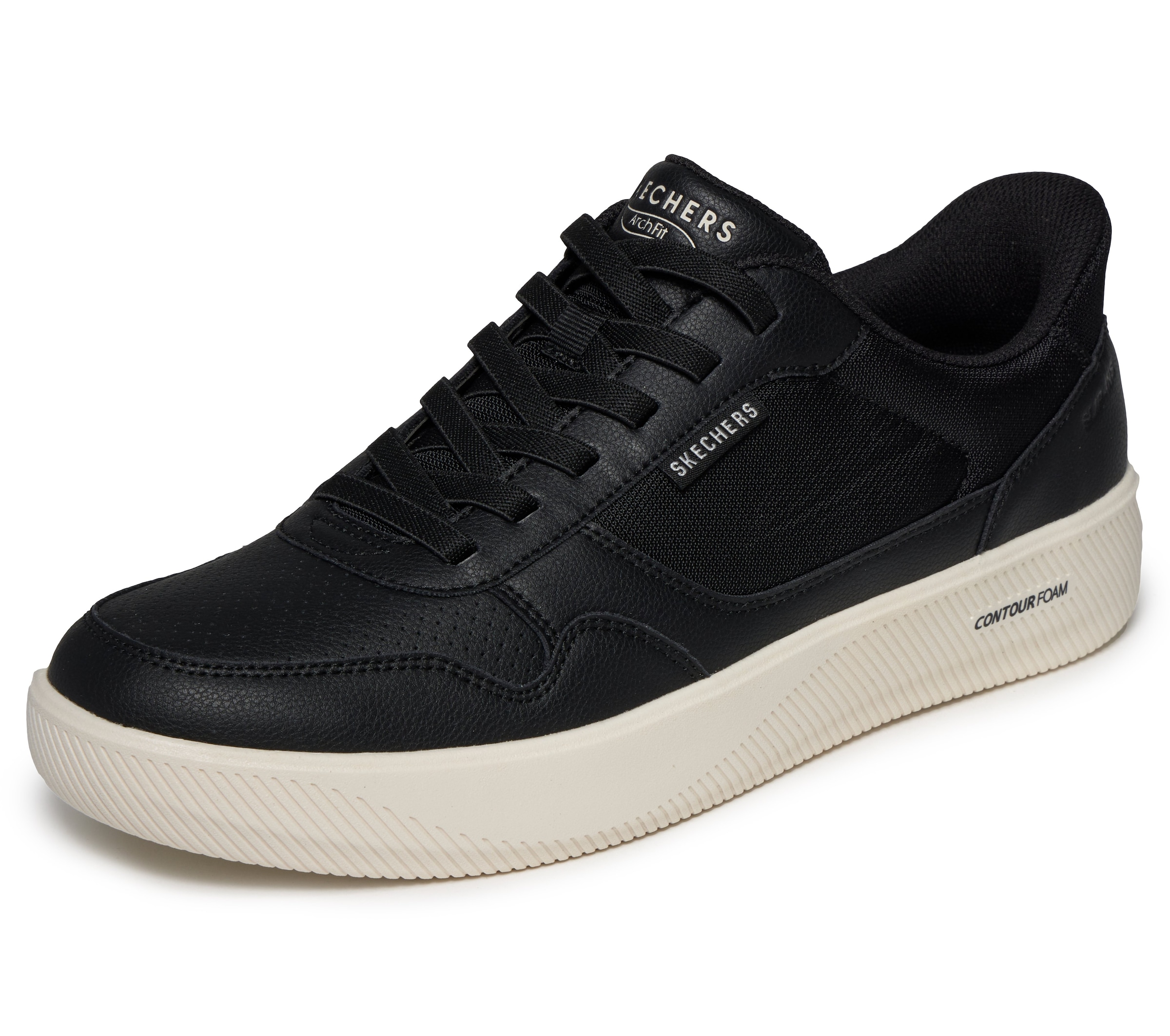 Skechers Baskets slip-on »ARCH FIT COURT BREAK«  Chaussure à lacets, chaussure de loisirs avec technologie Handsfree Slip-Ins