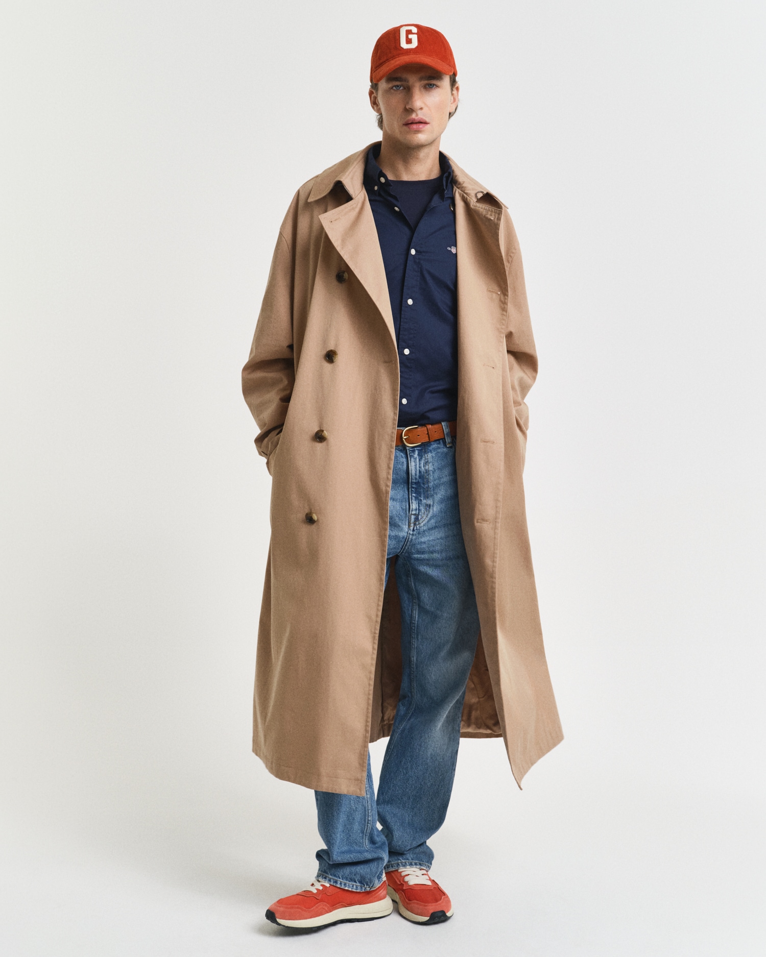 Gant Chemise à manches longues »SLIM CLASSIC POPLIN SHIRT« avec broderie classique du logo sur la poitrine
