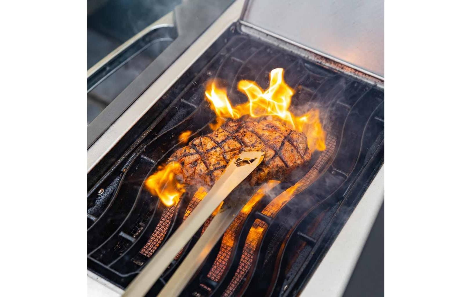 Fennek Grill Pince à barbecue »gross Silber«