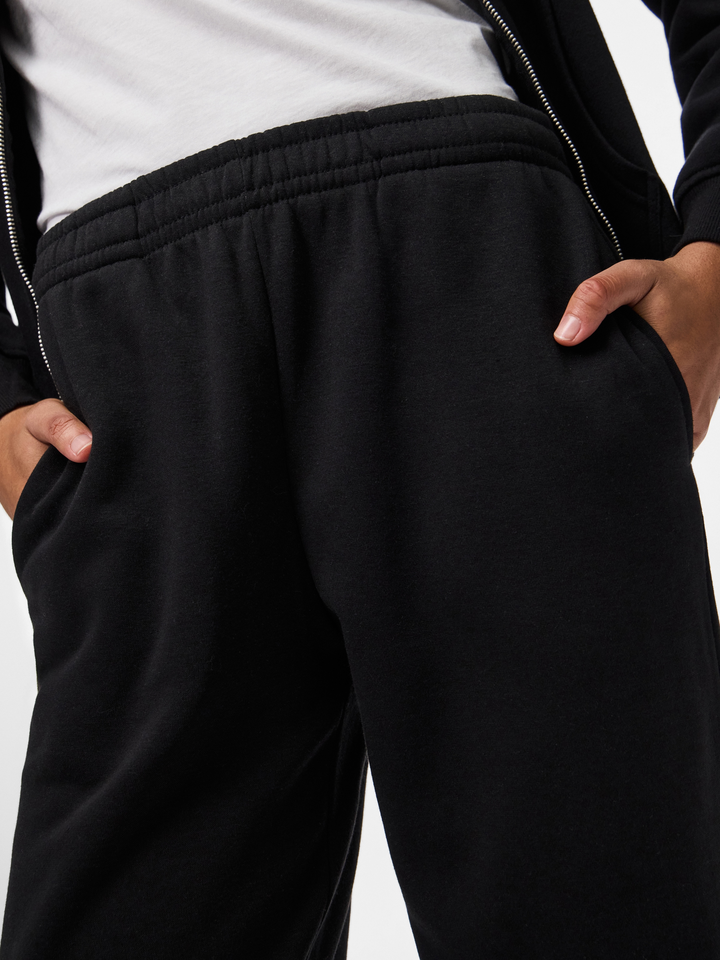 pieces Pantalon sweat »PCCHILLI HW STRAIGHT SWEAT PANTS NOOS BC«  mélange coton, coupe droite