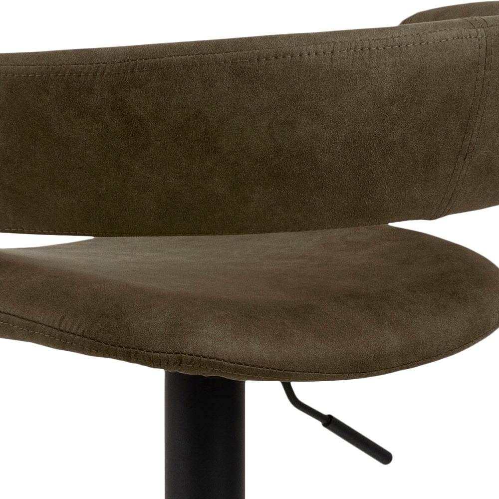 ACTONA GROUP Tabouret de bar »Grace« (set, 2 pcs) en microfibre, hauteur réglable, accoudoir