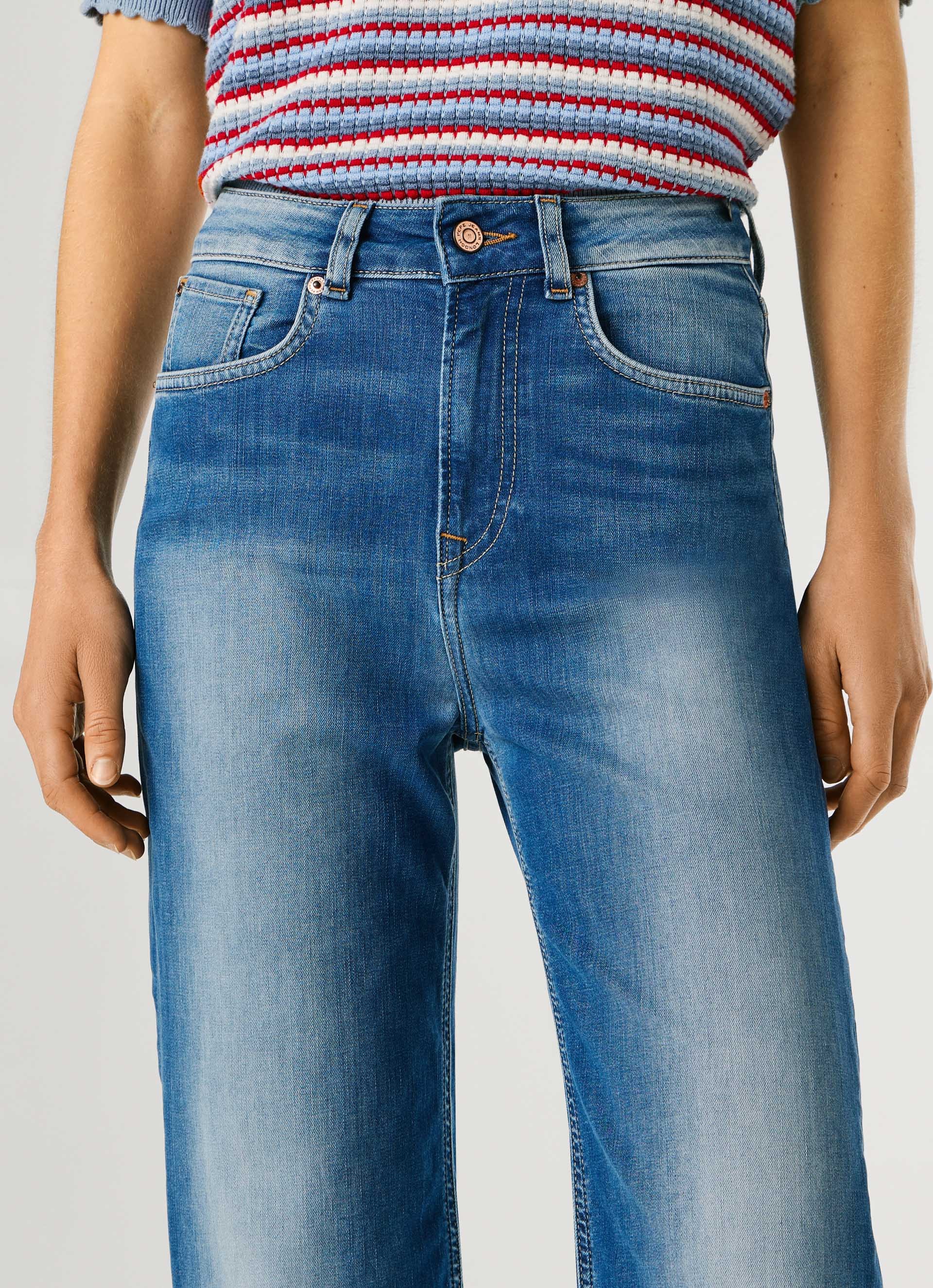 Pepe Jeans Straight-Jeans »UHW – Ultra High Waist« mit hohem Bund