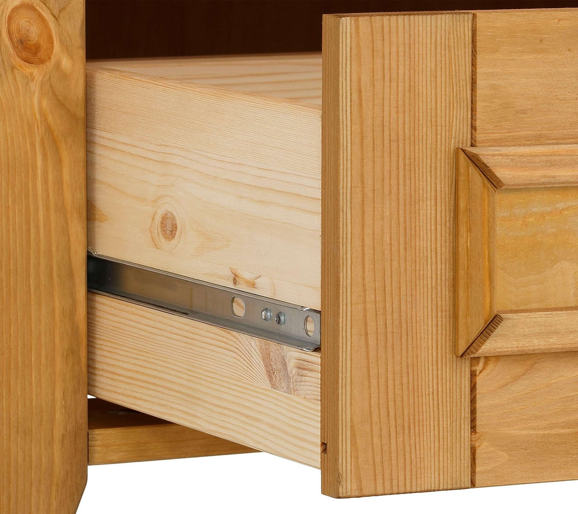 Home affaire Garderobenschrank »Skandinavia« Massivholz, mit Spiegel und seitlichen Hängemöglichkeiten