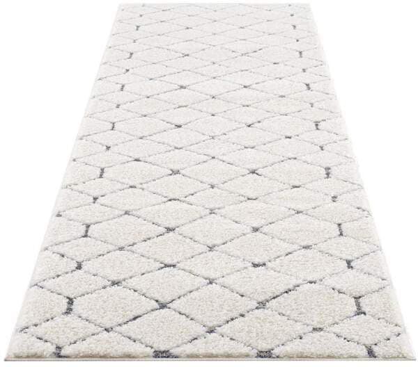 Carpet City Tapis à poils longs »Focus 4499« Rectangulaire 20 mm Höhe Läufer, Boho, Hochtief-Muster/ 3D-Effekt, für Wohnzimmer, Schlafzimmer