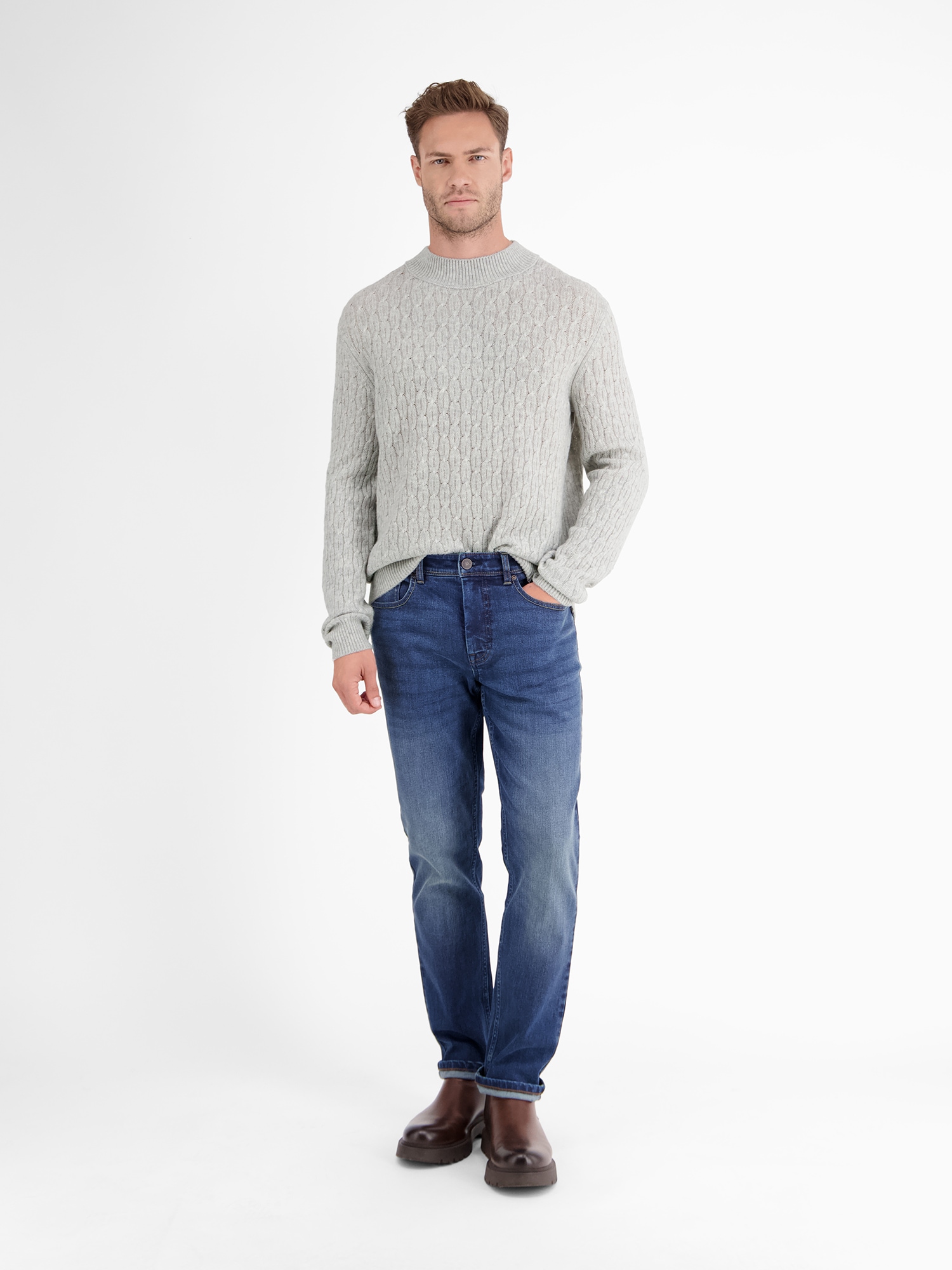 LERROS Strickpullover »LERROS Cable-Strickpullover mit Turtleneck«
