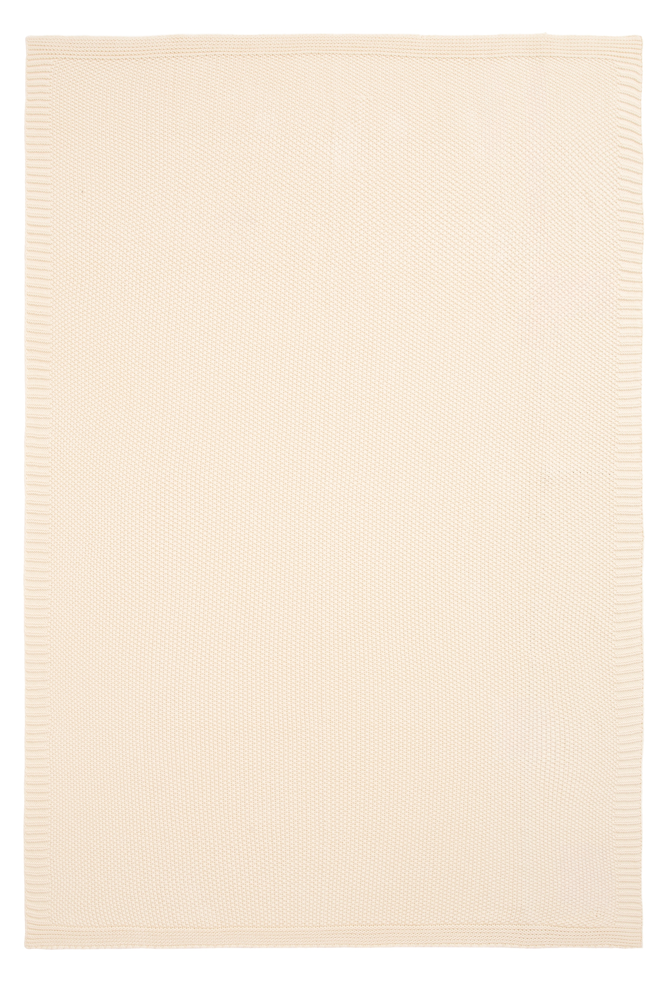 GOODproduct Couverture d'intérieur »Phelon« 100% Baumwolle, Trendiges Strickmuster, 130 × 170 cm,400 g/m²