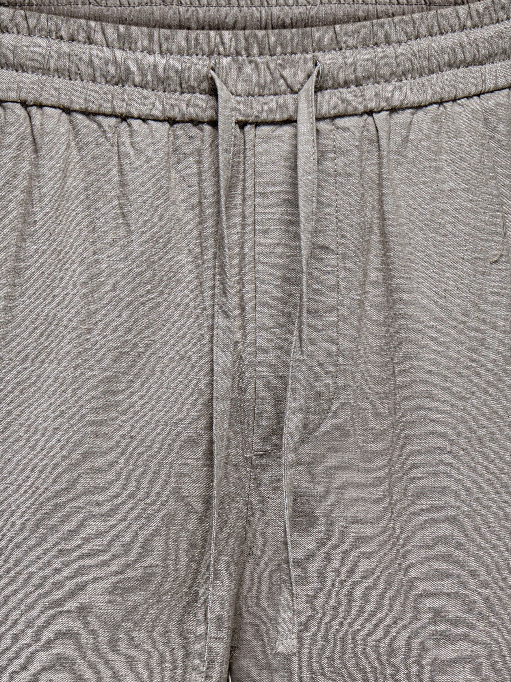 ONLY & SONS Pantalon à enfiler »ONSSINUS LOOSE 0007 COT LIN PANT NOOS«  Coton avec lin, coupe ample