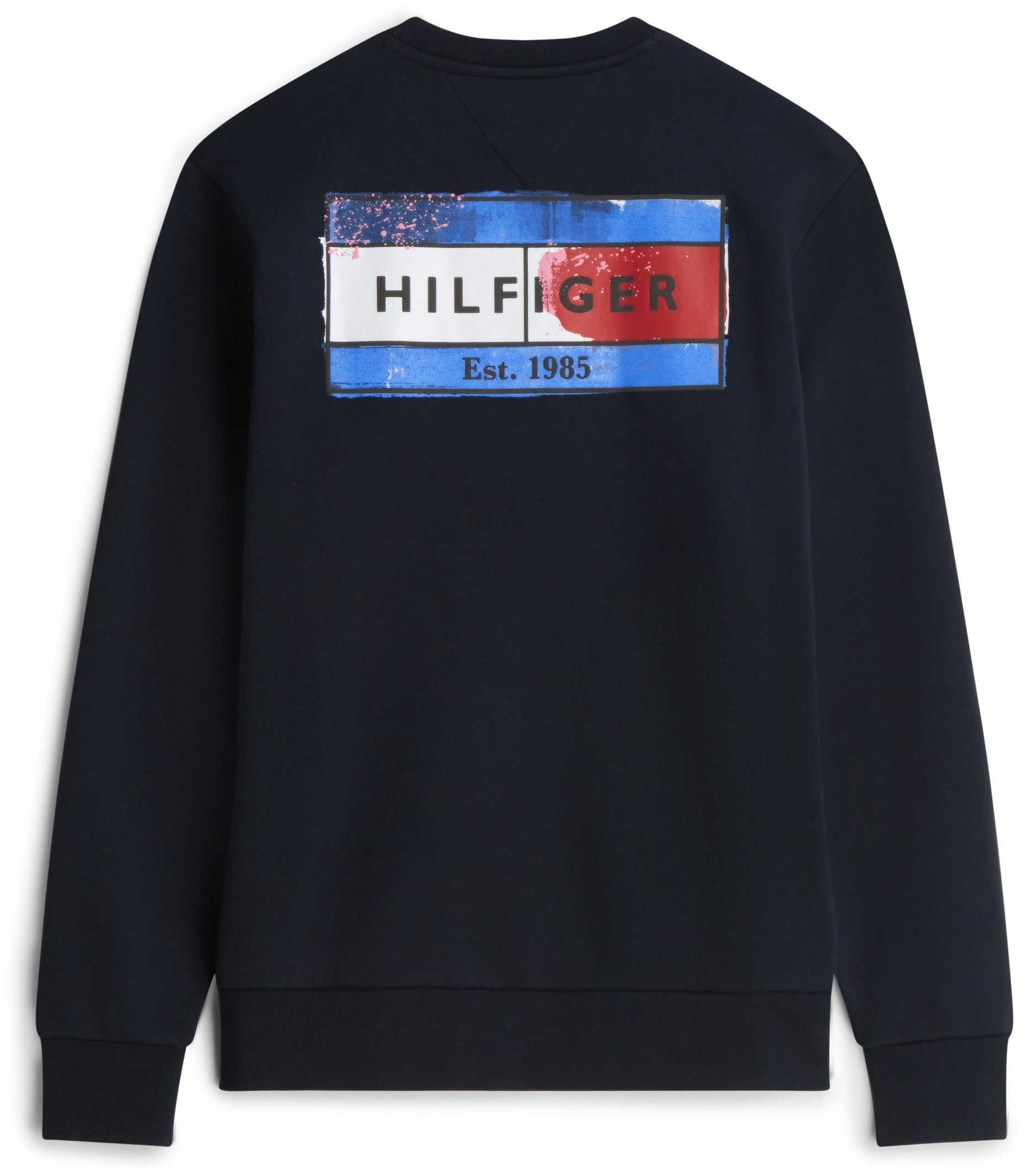 Tommy Hilfiger Big & Tall Sweatshirt »BT-BACK FLAG REGULAR FLEECE CREW-NECK«, Grosse Grössen, Rundhals, grosser Rückenprint
