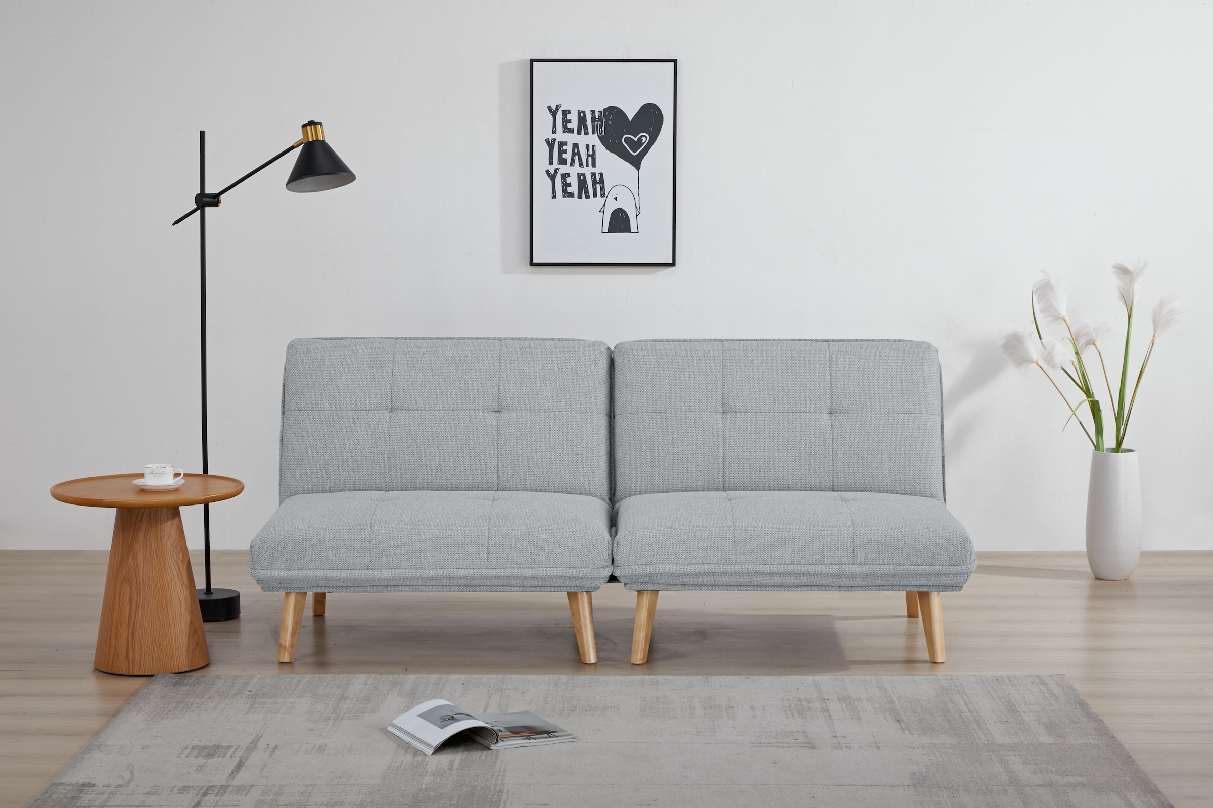 INOSIGN Sessel »DELANEY Schlafsofa, bestehend aus 2 Modulen, mit Schlaffunktion« Bettsofa, Schlafsessel, Klappsofa, erweiterbar, in Webstoff