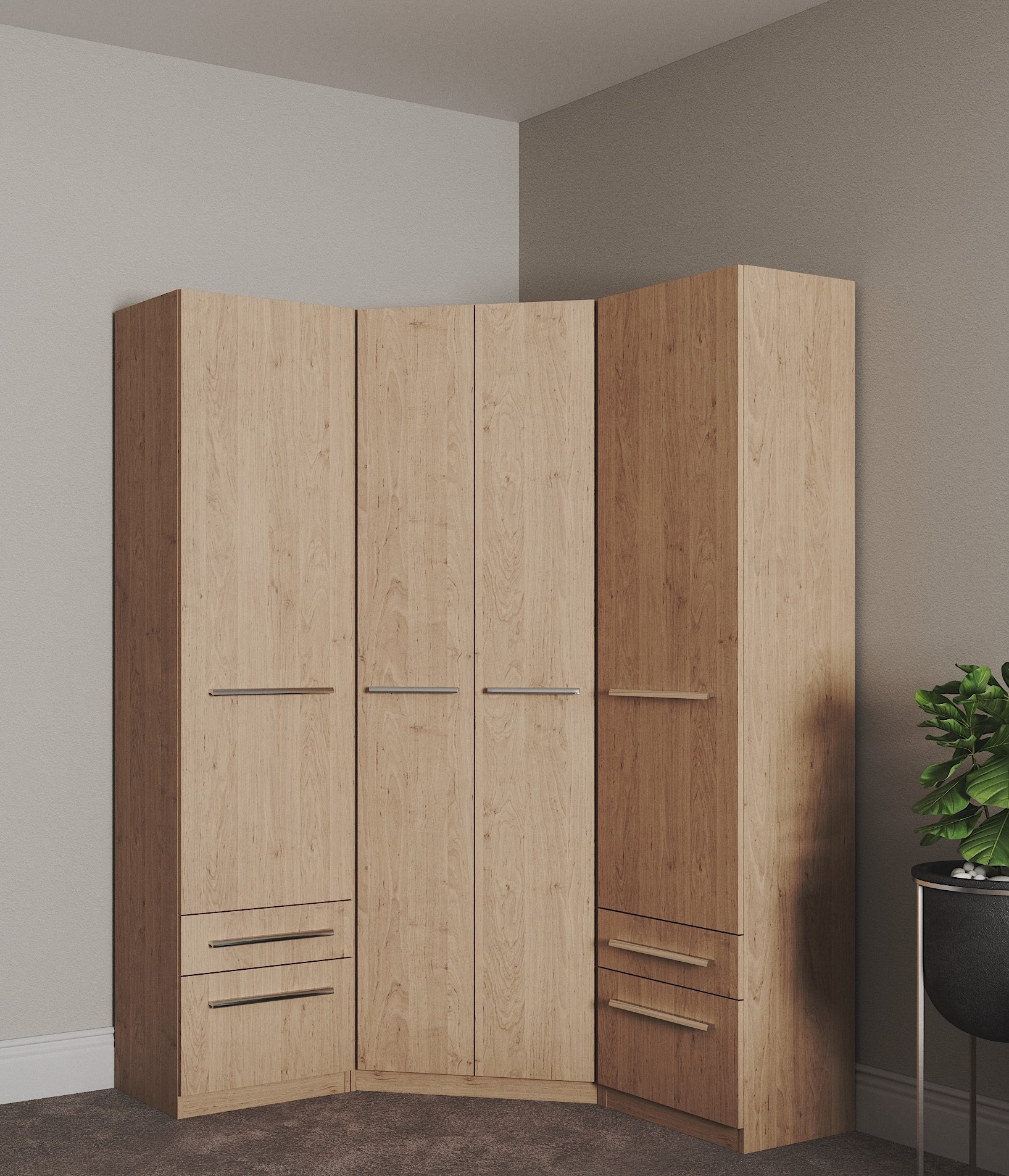 priess Armoires à vêtements »Schrank Garderobe Wäscheschrank Barcelona in 5 Breiten« beaucoup d'espace de rangement, tiroirs spacieux, avec miroir, MADE IN GERMANY